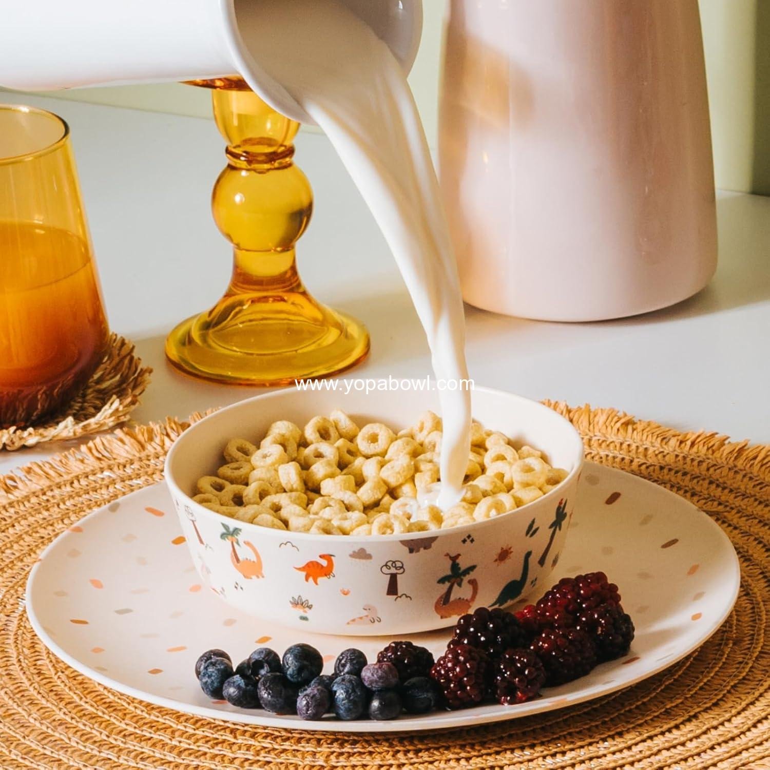 Wholesale 4 Pack Bamboo Bowls - 18 Oz Reusable Toddler and Kids Dish, Dishwasher Safe - Not Microwavable (Celebration) Factory Wholesale 4 Pack Bamboo Bowls - 18 Oz Reusable Toddler and Kids Dish, Dishwasher Safe - Not Microwavable (Celebration) Factory