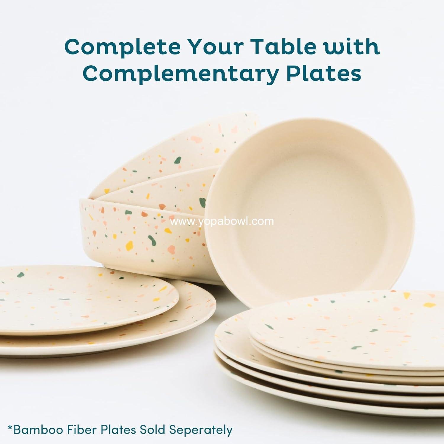 Wholesale 4 Pack Bamboo Bowls - 18 Oz Reusable Toddler and Kids Dish, Dishwasher Safe - Not Microwavable (Celebration) Factory Wholesale 4 Pack Bamboo Bowls - 18 Oz Reusable Toddler and Kids Dish, Dishwasher Safe - Not Microwavable (Celebration) Factory