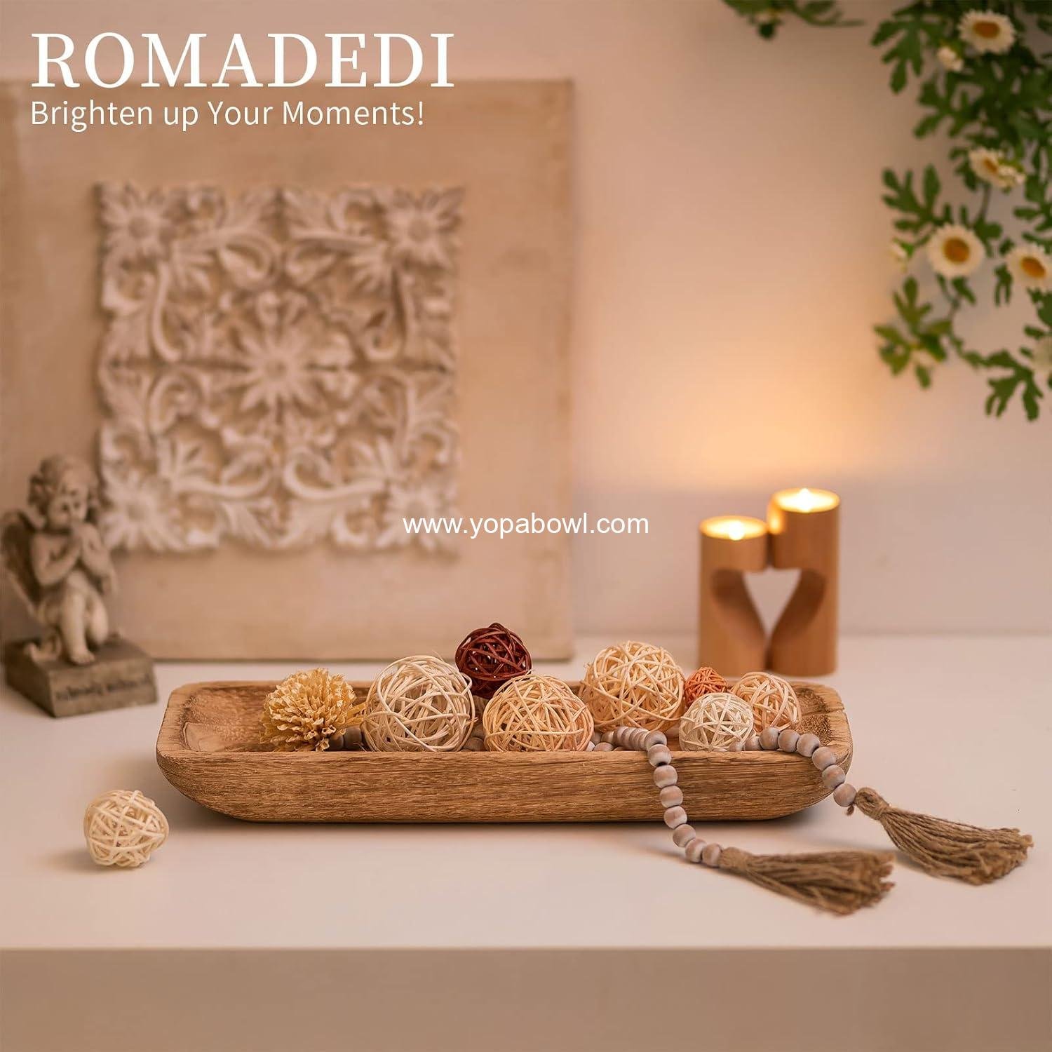 Wholesale Decorative Wooden Bowls for Home Decor, 16