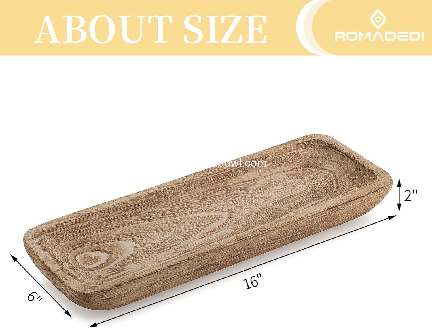 Wholesale Decorative Wooden Bowls for Home Decor, 16