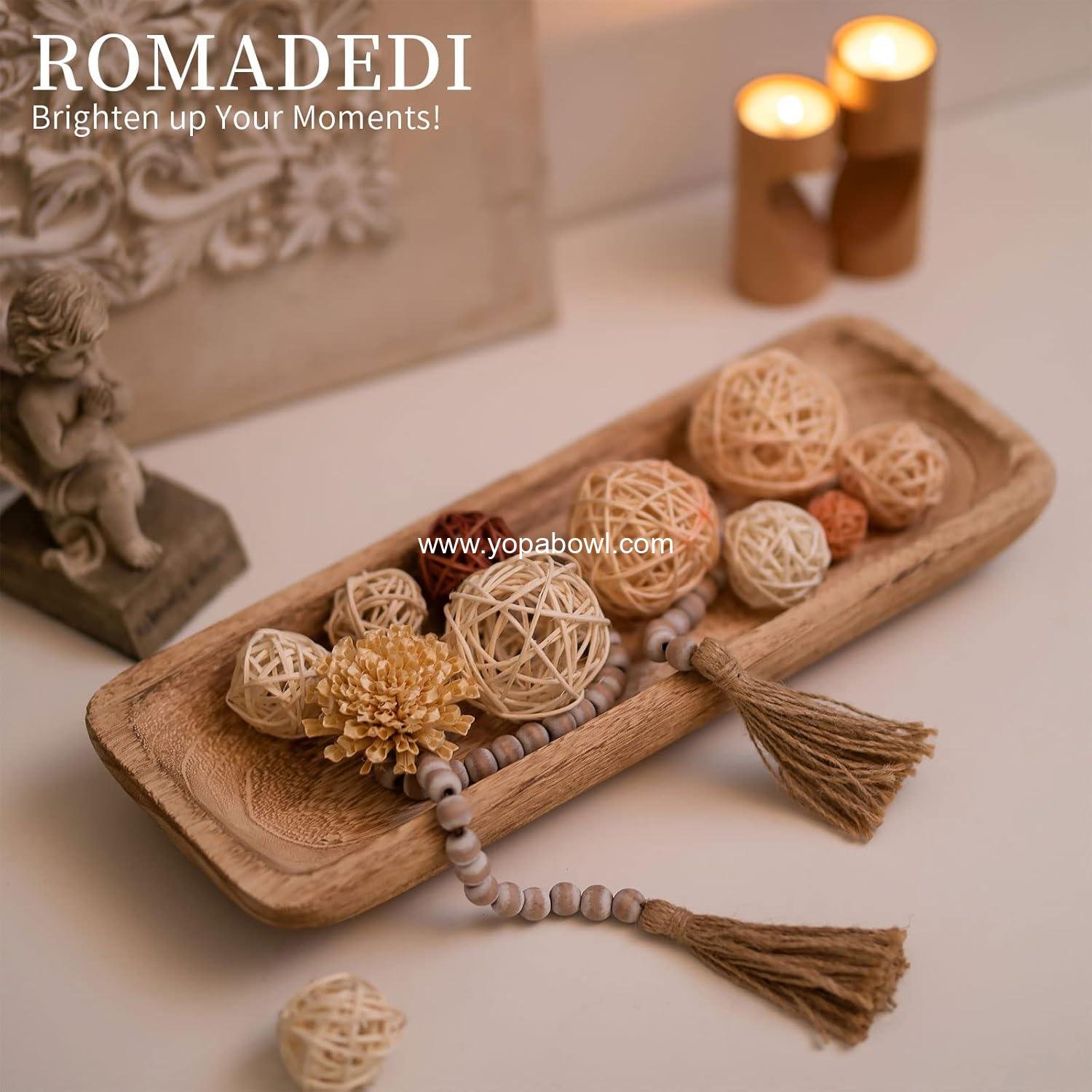 Wholesale Decorative Wooden Bowls for Home Decor, 16