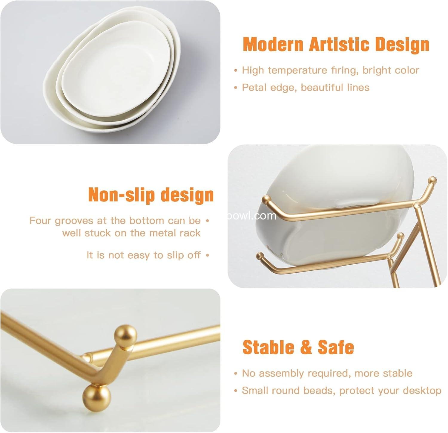 Wholesale 2 Tier Ceramic Fruit Bowl for Kitchen Counter, Modern Tiered Fruit Basket, Multi Layer Display Stand for Parties, Cute & Small (Gold & White) - Factory Wholesale 2 Tier Ceramic Fruit Bowl for Kitchen Counter, Modern Tiered Fruit Basket, Multi Layer Display Stand for Parties, Cute & Small (Gold & White) - Factory