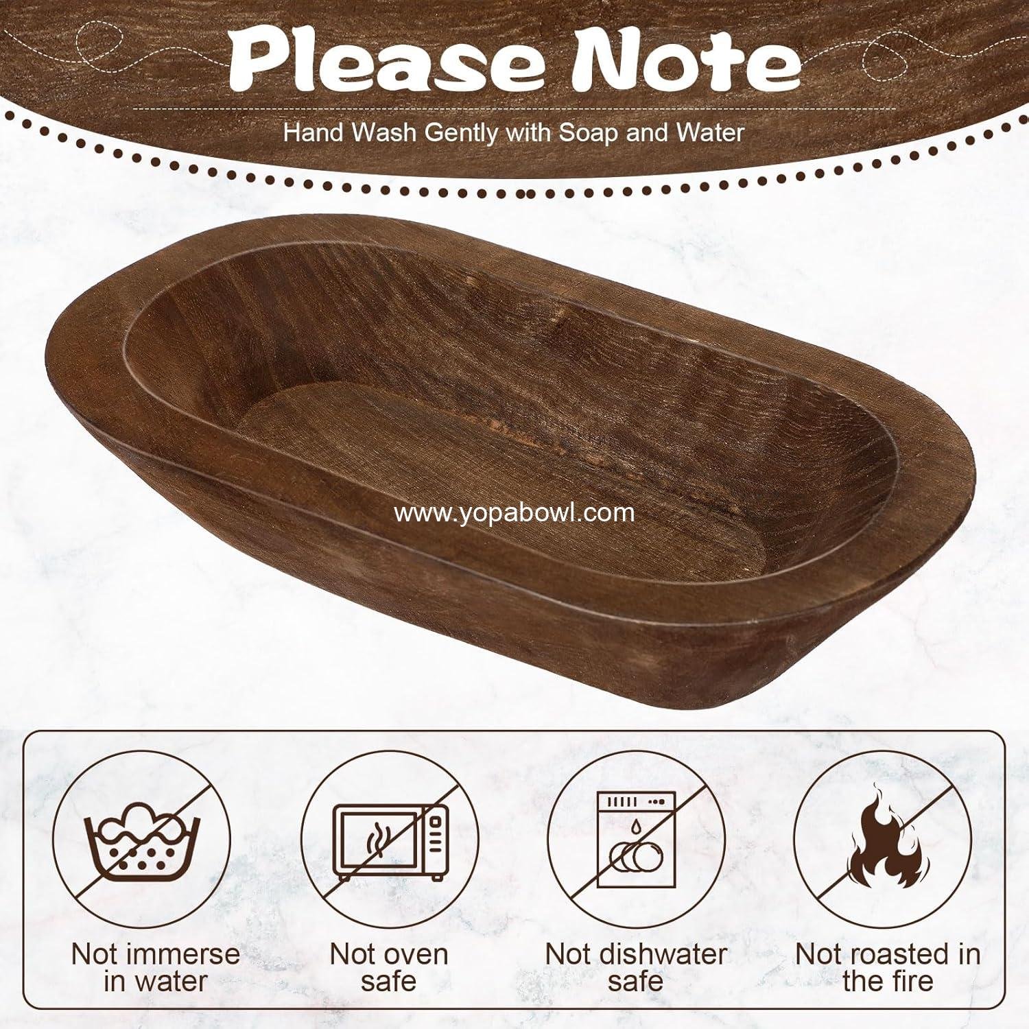 Wholesale 10 Pack Wooden Dough Bowls 12.5 Inches Rustic Farmhouse Decor DIY Candle Home Crafts Fruit Supplies Decoration (Brown) Factory Wholesale 10 Pack Wooden Dough Bowls 12.5 Inches Rustic Farmhouse Decor DIY Candle Home Crafts Fruit Supplies Decoration (Brown) Factory