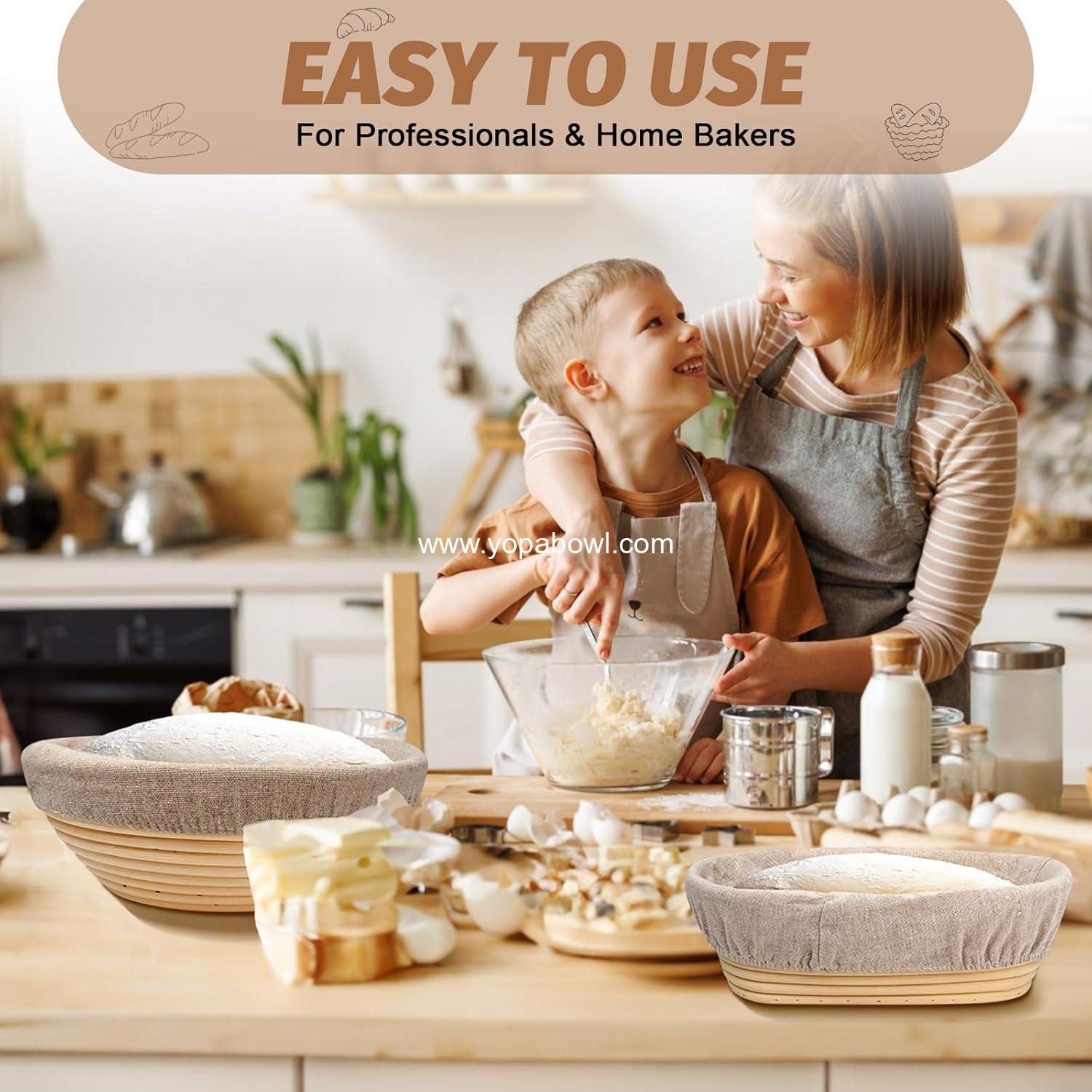 Wholesale Sourdough Proofing Basket Gift Set - 9 Wholesale Sourdough Proofing Basket Gift Set - 9