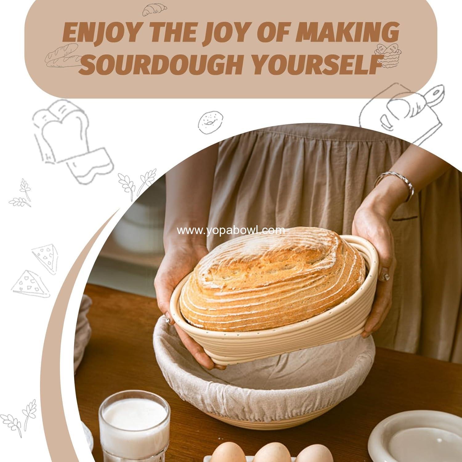 Wholesale Sourdough Proofing Basket Gift Set - 9 Wholesale Sourdough Proofing Basket Gift Set - 9