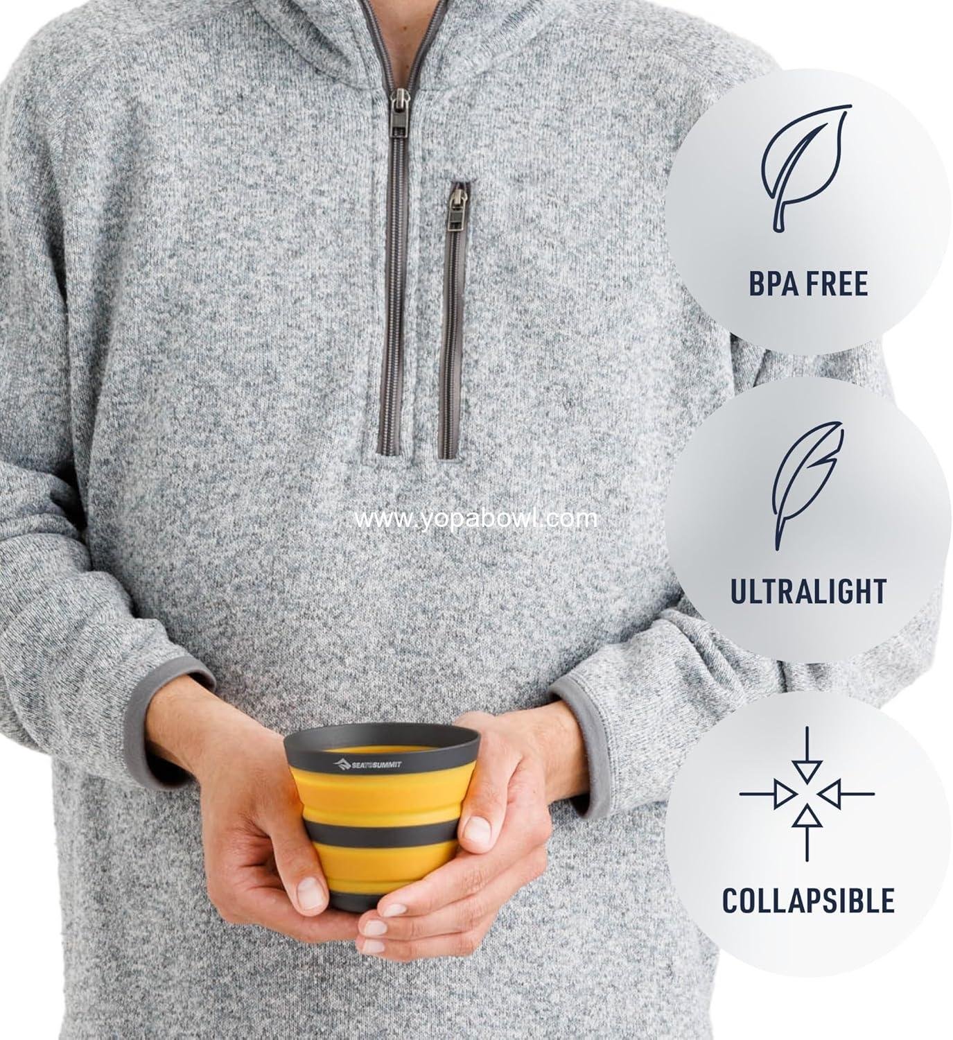 Wholesale Ultralight Collapsible 12 Ounce Camp Cup - Manufacturer