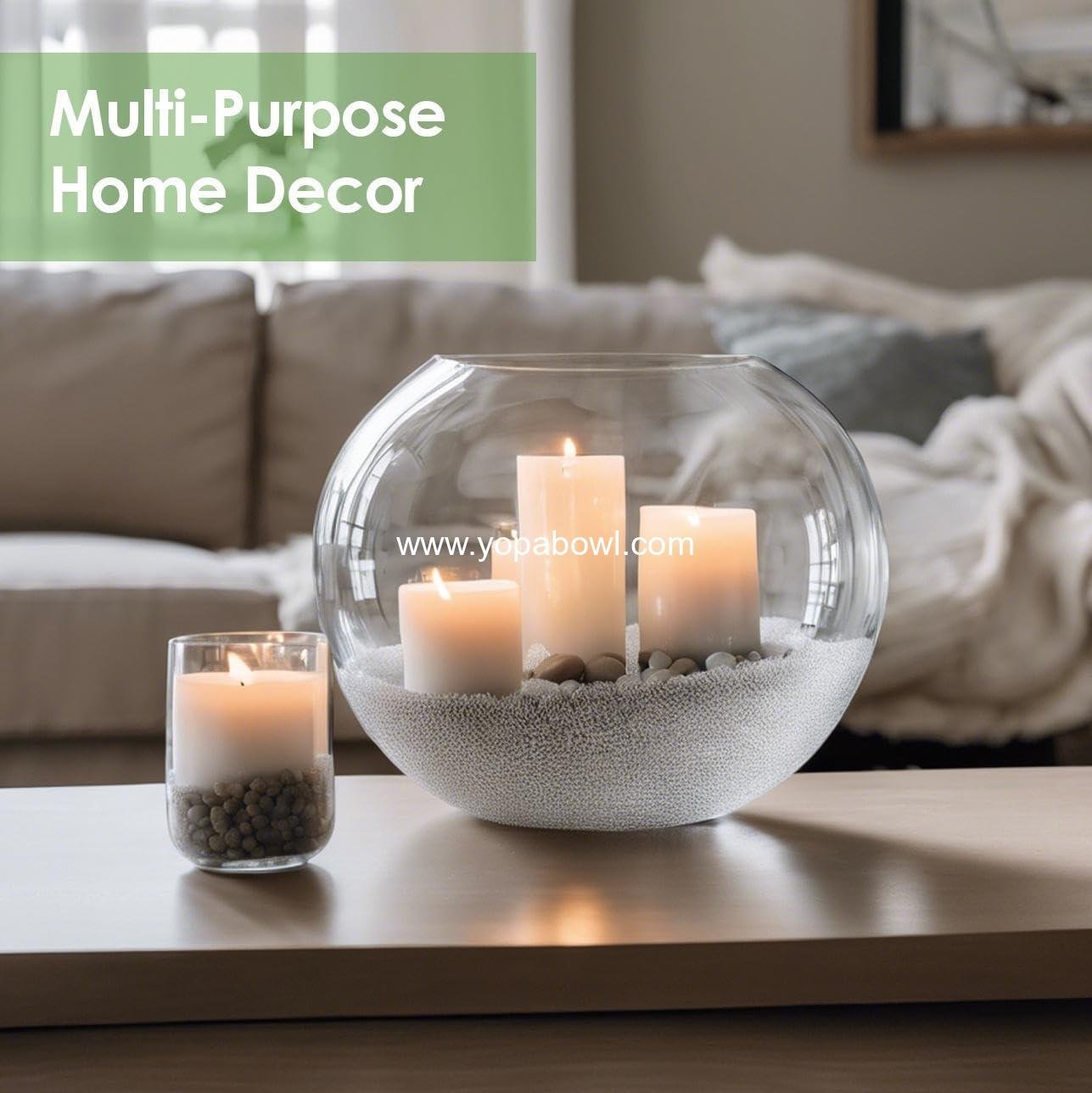 Wholesale Glass Bubble Bowl - 4.5