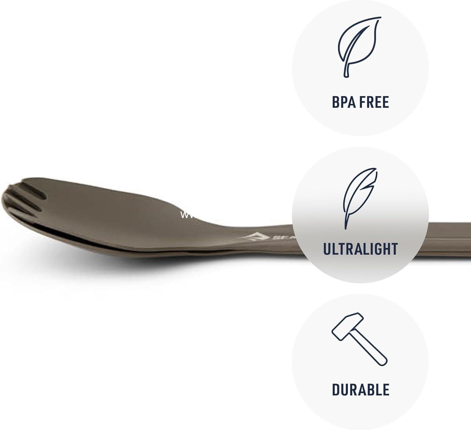 Wholesale Ultralight Cutlery Set with Long Handle Spoon and Spork - Factory