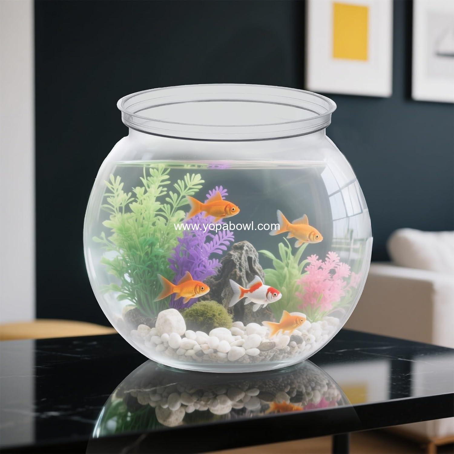 Wholesale Mini Plastic Fish Bowl 27 oz Decorative Small Aquarium Bowl Unbreakable Heavy Duty Centerpiece Vase Party Decoration, Pack of 1 Factory Wholesale Mini Plastic Fish Bowl 27 oz Decorative Small Aquarium Bowl Unbreakable Heavy Duty Centerpiece Vase Party Decoration, Pack of 1 Factory