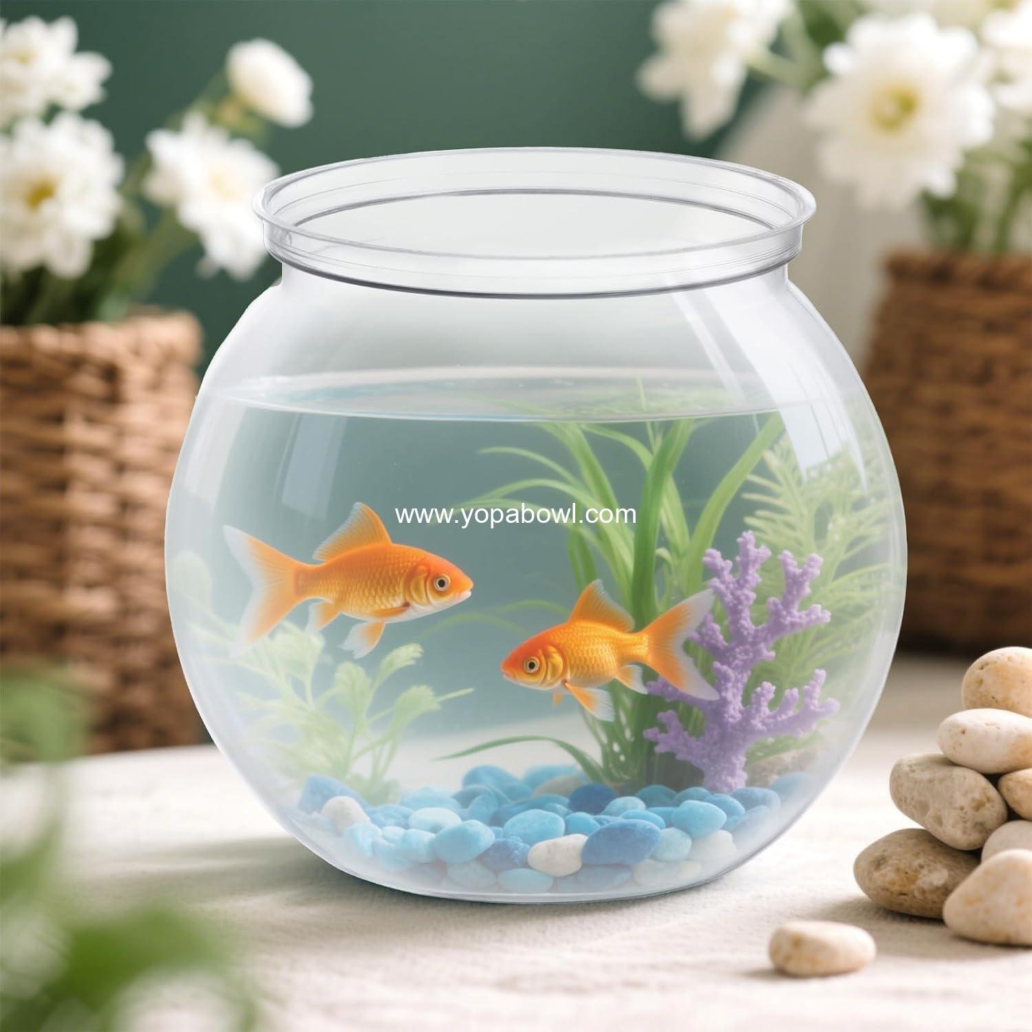 Wholesale Mini Plastic Fish Bowl 27 oz Decorative Small Aquarium Bowl Unbreakable Heavy Duty Centerpiece Vase Party Decoration, Pack of 1 Factory Wholesale Mini Plastic Fish Bowl 27 oz Decorative Small Aquarium Bowl Unbreakable Heavy Duty Centerpiece Vase Party Decoration, Pack of 1 Factory