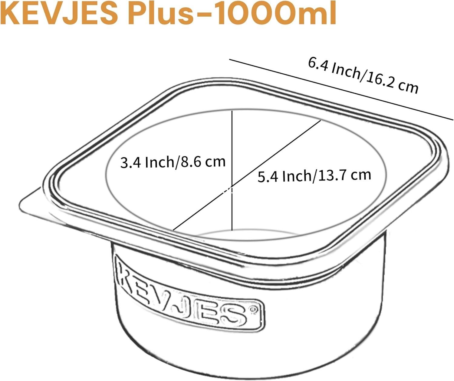 OEM Large 1000ml Pizza Dough Proofing Boxes for DIY Artisan Pizza - Food Grade Silicone Stackable Containers with Lids, Freezer, Fridge, Dishwasher Safe (3 Space Grey Plus) - Manufacturer