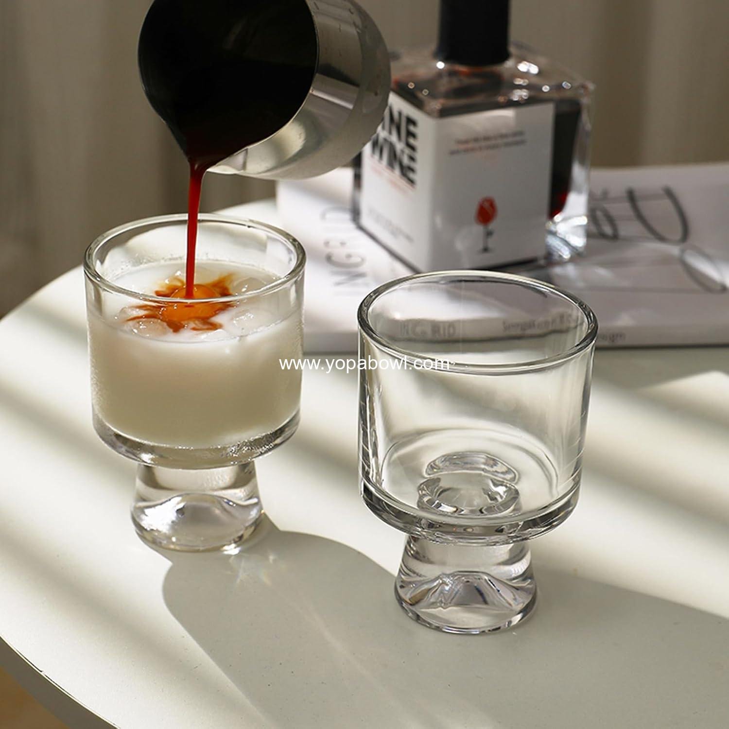 Wholesale 8oz Glass Trifle Bowls Set of 6 with Stand for Fruit Dessert Salad and Small Clear Cups for Pudding Parfait Sundae - Factory