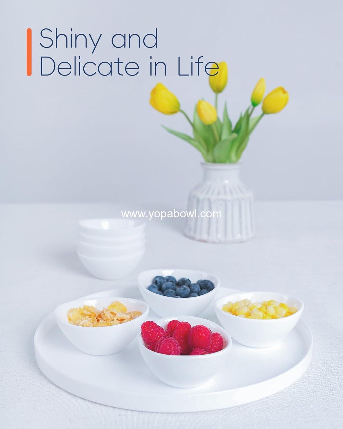 Wholesale 3 OZ White Dipping Bowl Set of 6 - Opal Glass 3.5 Inch Soy Sauce Dish, Mini Serving Bowls for Condiments, Sushi, Ketchup, BBQ, Party Factory Wholesale 3 OZ White Dipping Bowl Set of 6 - Opal Glass 3.5 Inch Soy Sauce Dish, Mini Serving Bowls for Condiments, Sushi, Ketchup, BBQ, Party Factory