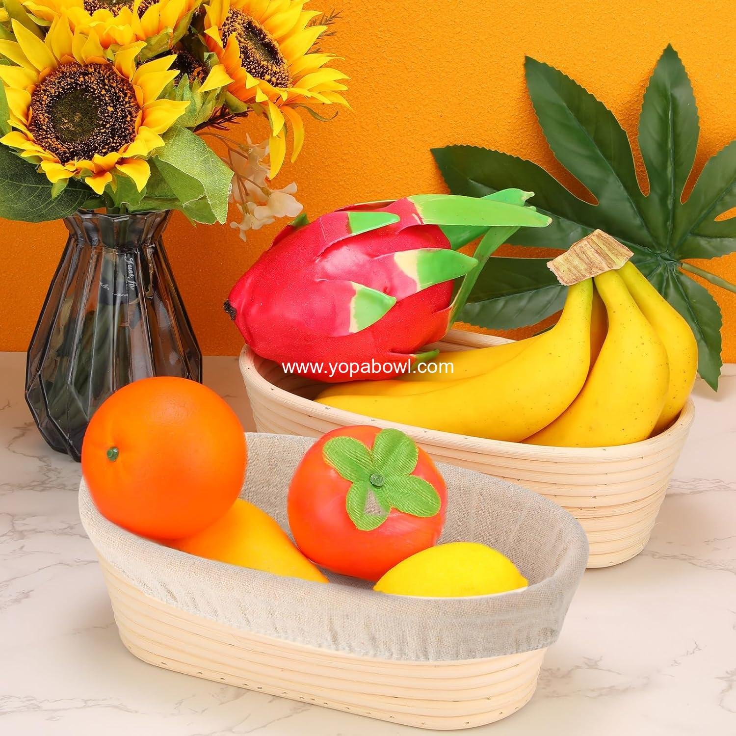Wholesale 12 Set Oval Shaped Bread Proofing Baskets Kit with Cloth Liner and Plastic Scraper Sourdough Proofing Bowls (10 Inch) Factory Wholesale 12 Set Oval Shaped Bread Proofing Baskets Kit with Cloth Liner and Plastic Scraper Sourdough Proofing Bowls (10 Inch) Factory