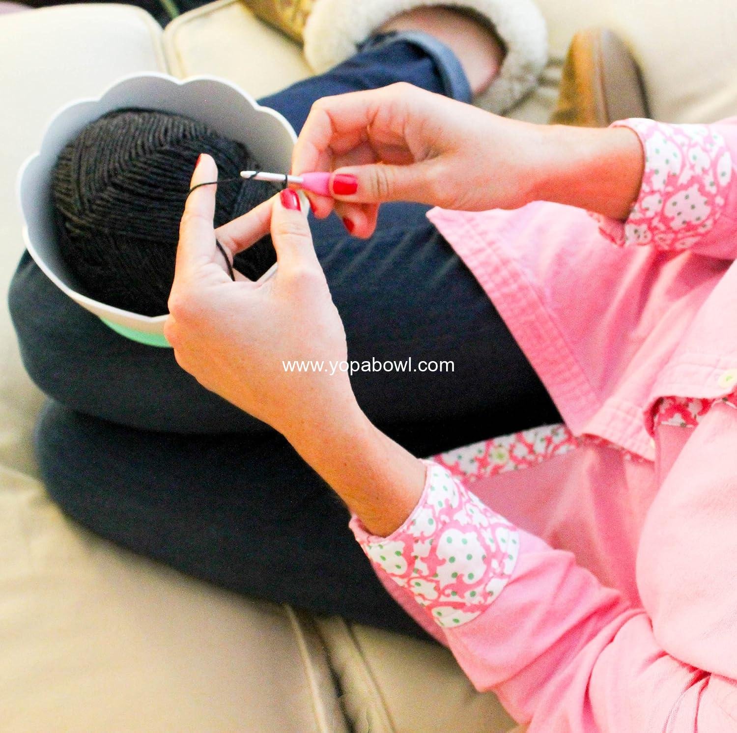 Wholesale Portable Unbreakable Yarn Bowl with Soft Rubberized Non-Slip Base - Factory Wholesale Portable Unbreakable Yarn Bowl with Soft Rubberized Non-Slip Base - Factory