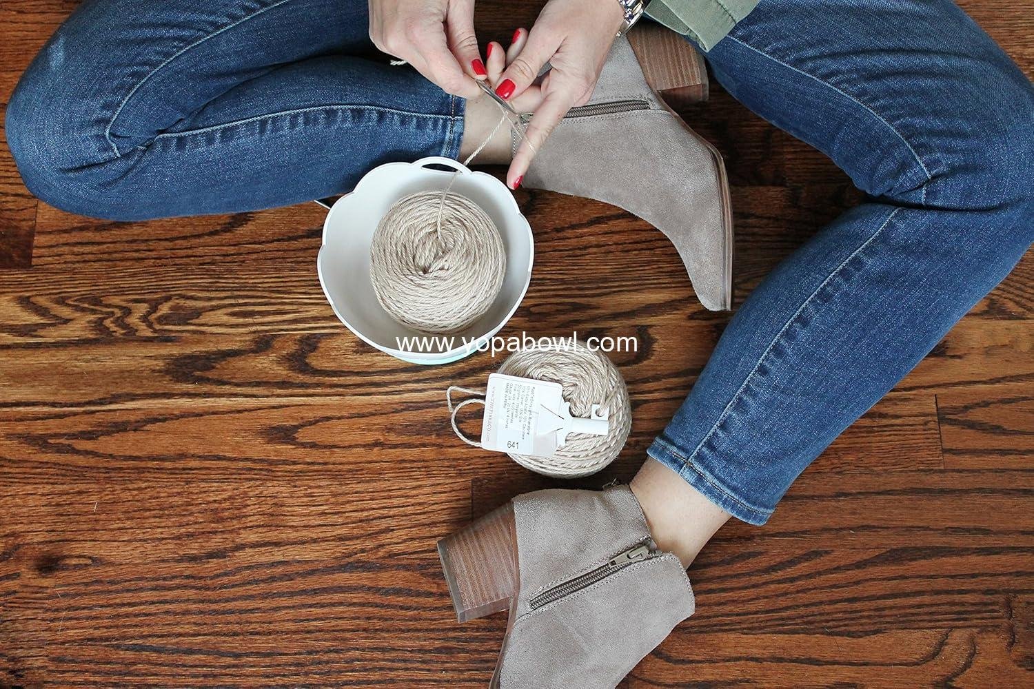 Wholesale Portable Unbreakable Yarn Bowl with Soft Rubberized Non-Slip Base - Factory Wholesale Portable Unbreakable Yarn Bowl with Soft Rubberized Non-Slip Base - Factory