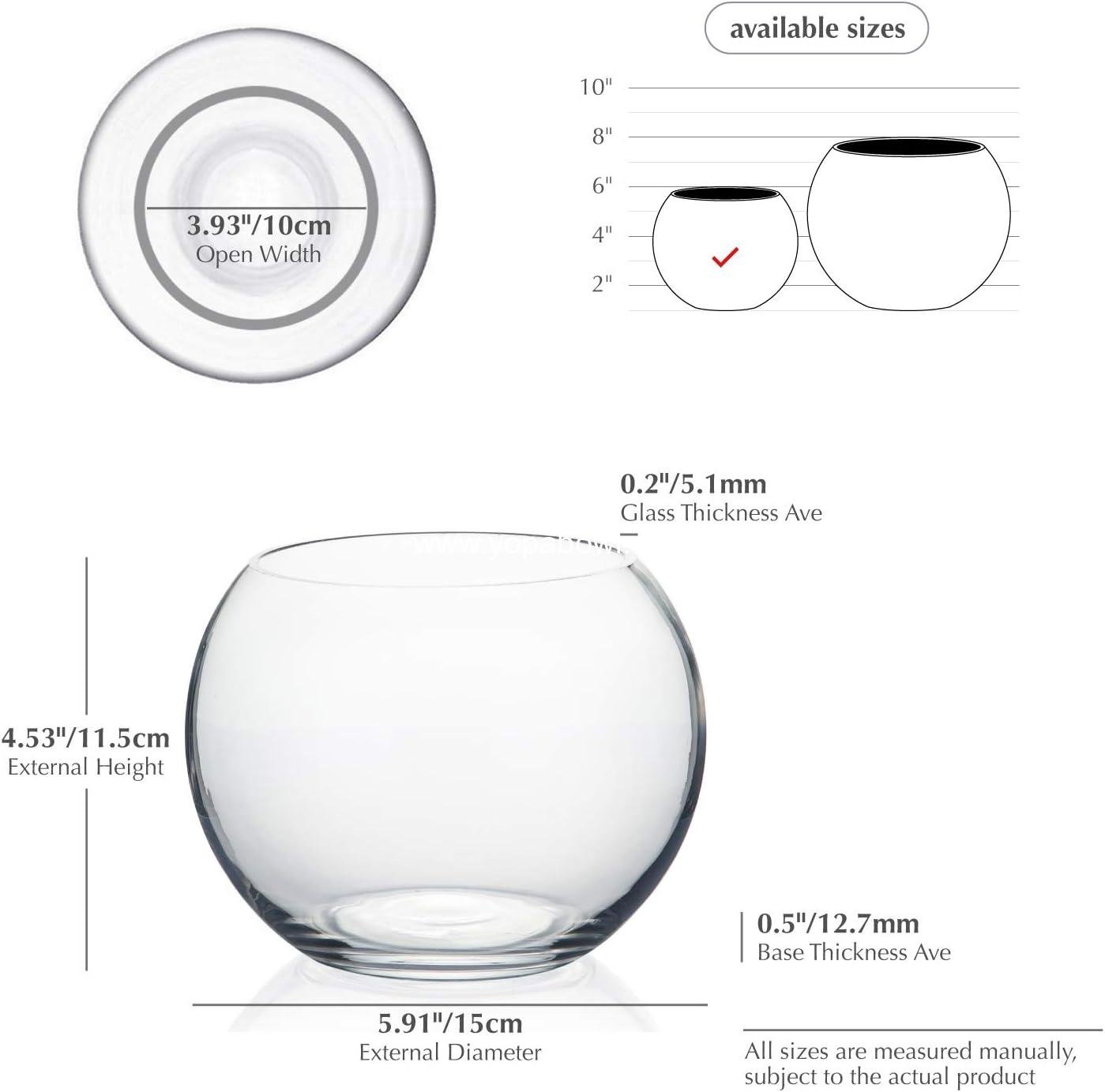 Wholesale Clear Bubble Glass Vase - 6