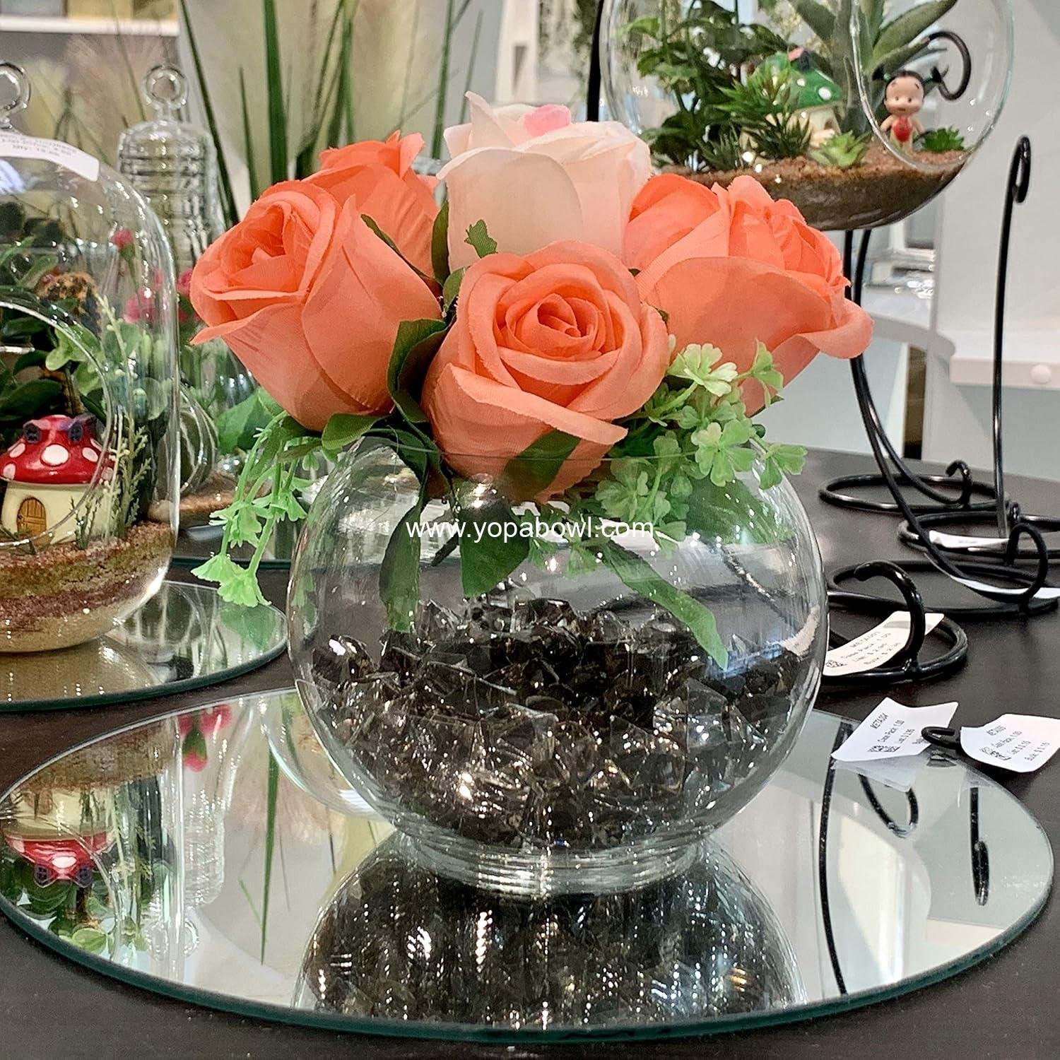 Wholesale Clear Bubble Glass Vase - 6