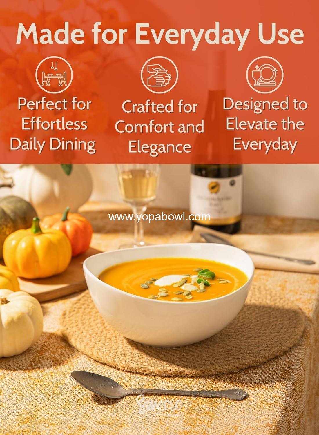 OEM 8-Inch Porcelain Serving Bowls - Set of 4, 42oz Bowls for Salad, Soup, Pasta & More - Microwave, Dishwasher & Oven Safe Factory OEM 8-Inch Porcelain Serving Bowls - Set of 4, 42oz Bowls for Salad, Soup, Pasta & More - Microwave, Dishwasher & Oven Safe Factory