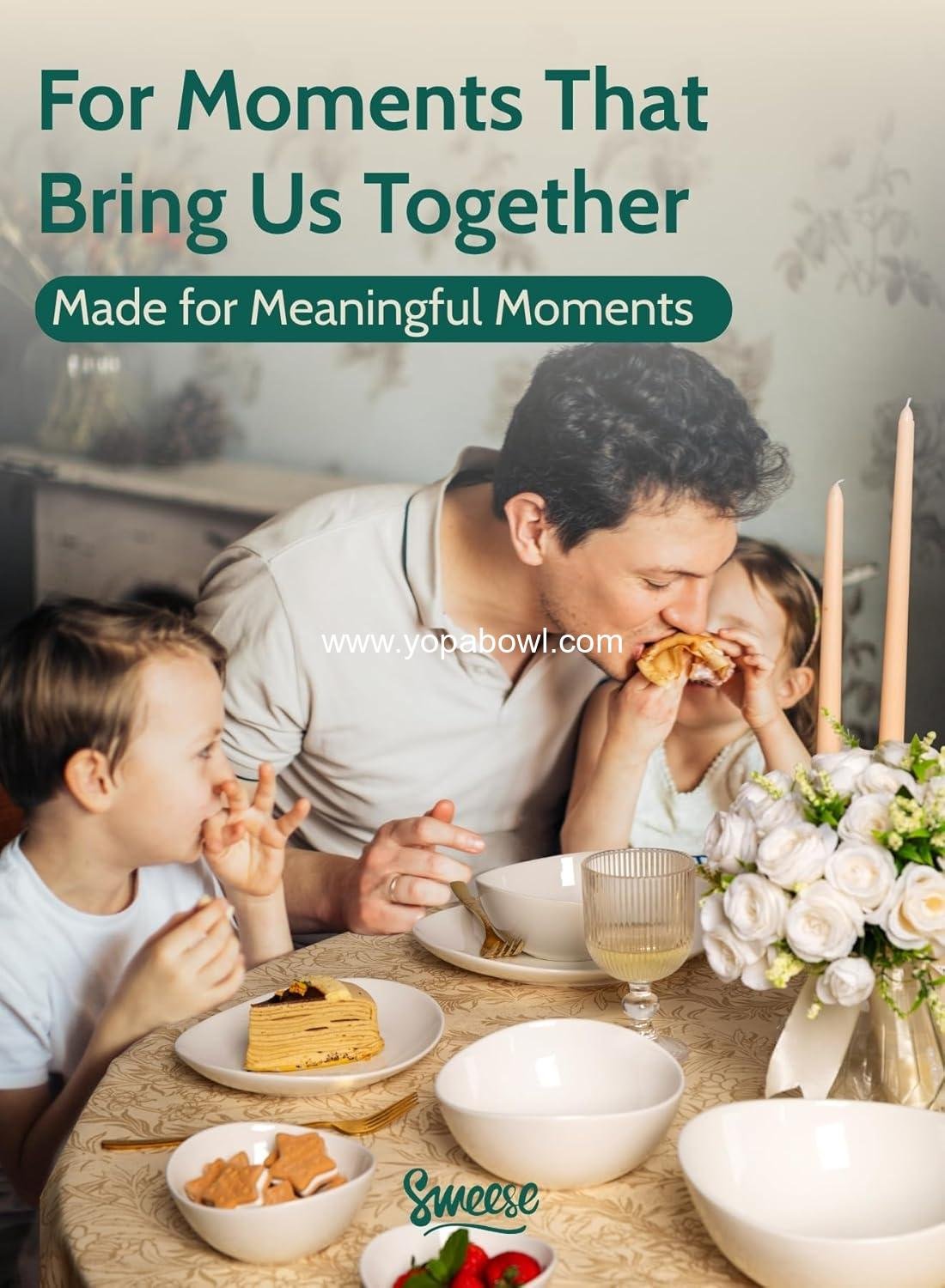 OEM 8-Inch Porcelain Serving Bowls - Set of 4, 42oz Bowls for Salad, Soup, Pasta & More - Microwave, Dishwasher & Oven Safe Factory OEM 8-Inch Porcelain Serving Bowls - Set of 4, 42oz Bowls for Salad, Soup, Pasta & More - Microwave, Dishwasher & Oven Safe Factory