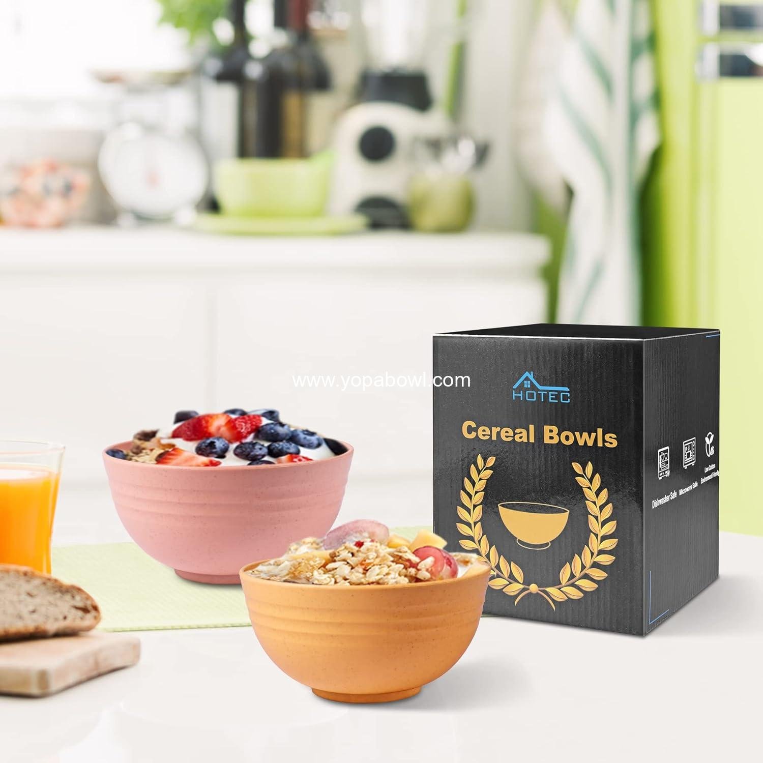 Wholesale BPA Free Unbreakable Wheat Straw Cereal Bowls - Microwave & Dishwasher Safe, Set of 8, 26oz, Multicolor Factory Wholesale BPA Free Unbreakable Wheat Straw Cereal Bowls - Microwave & Dishwasher Safe, Set of 8, 26oz, Multicolor Factory