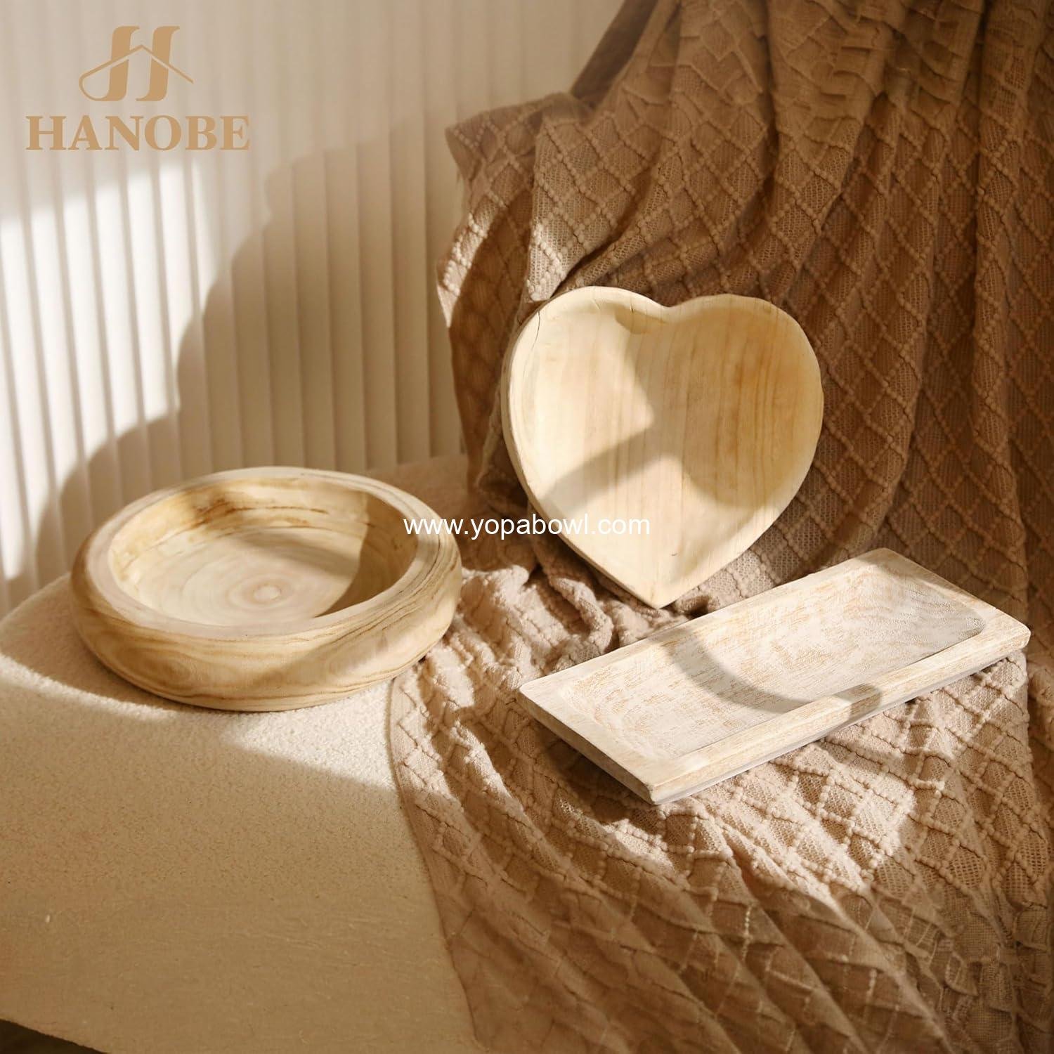 Wholesale Decorative Wood Dough Bowl - Long Wooden Bowl for Entryway or Living Room Decor - Dining Table Centerpiece - Coffee Table Accent, Factory Wholesale Decorative Wood Dough Bowl - Long Wooden Bowl for Entryway or Living Room Decor - Dining Table Centerpiece - Coffee Table Accent, Factory