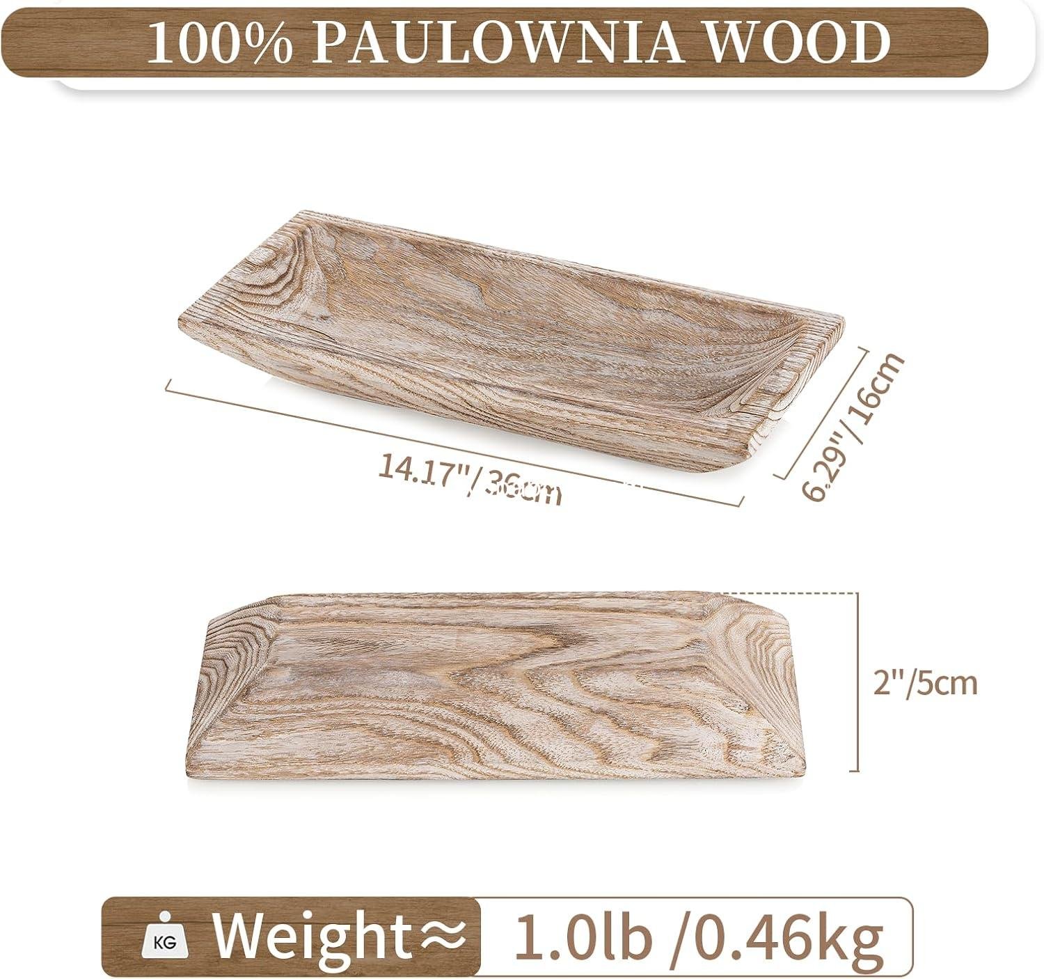 Wholesale Decorative Wood Dough Bowl - Long Wooden Bowl for Entryway or Living Room Decor - Dining Table Centerpiece - Coffee Table Accent, Factory Wholesale Decorative Wood Dough Bowl - Long Wooden Bowl for Entryway or Living Room Decor - Dining Table Centerpiece - Coffee Table Accent, Factory