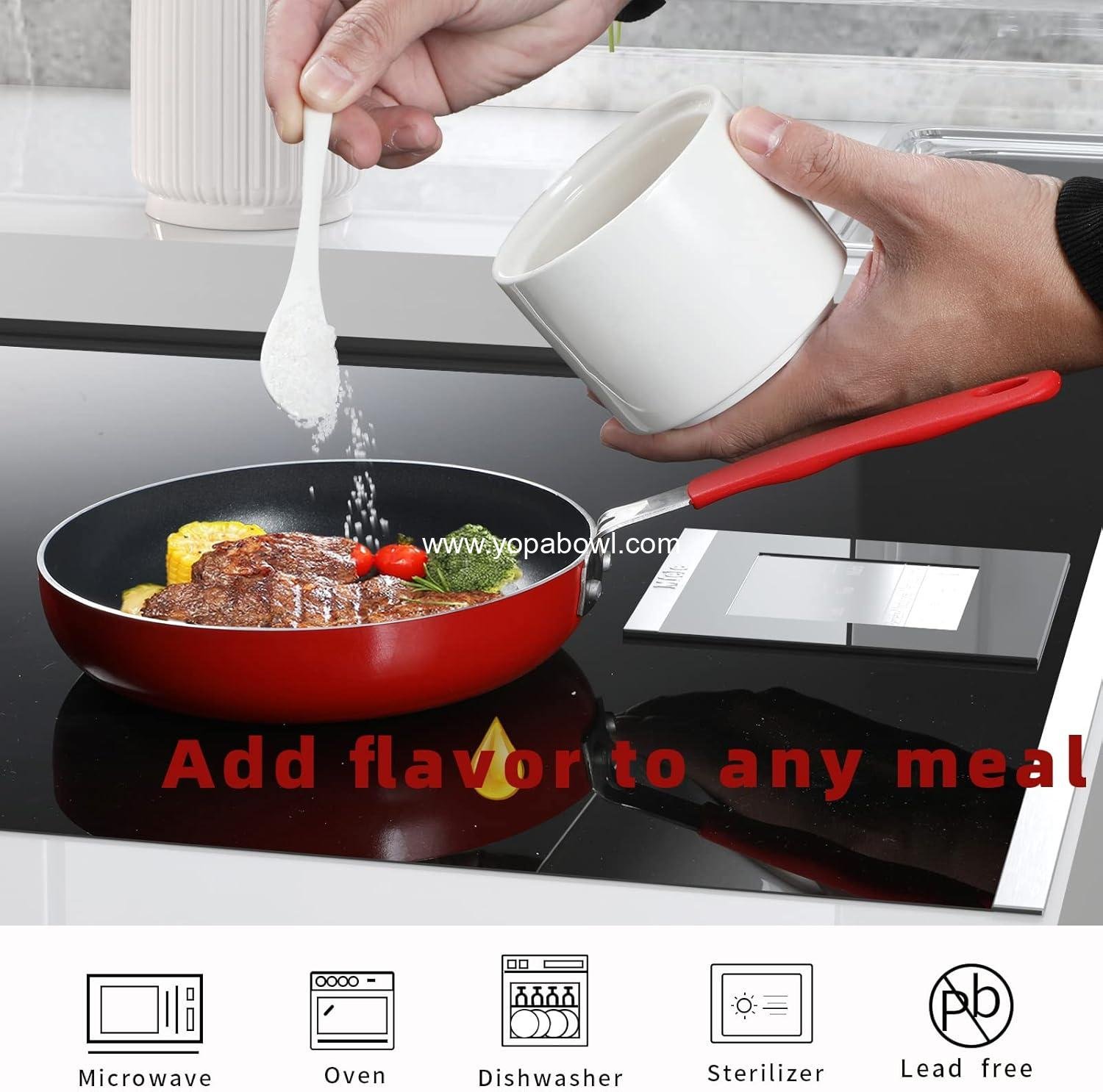 OEM Ceramic Sugar Bowl with Lid and Spoon, 8oz Porcelain Seasoning Box for Salt - Wholesale Factory OEM Ceramic Sugar Bowl with Lid and Spoon, 8oz Porcelain Seasoning Box for Salt - Wholesale Factory