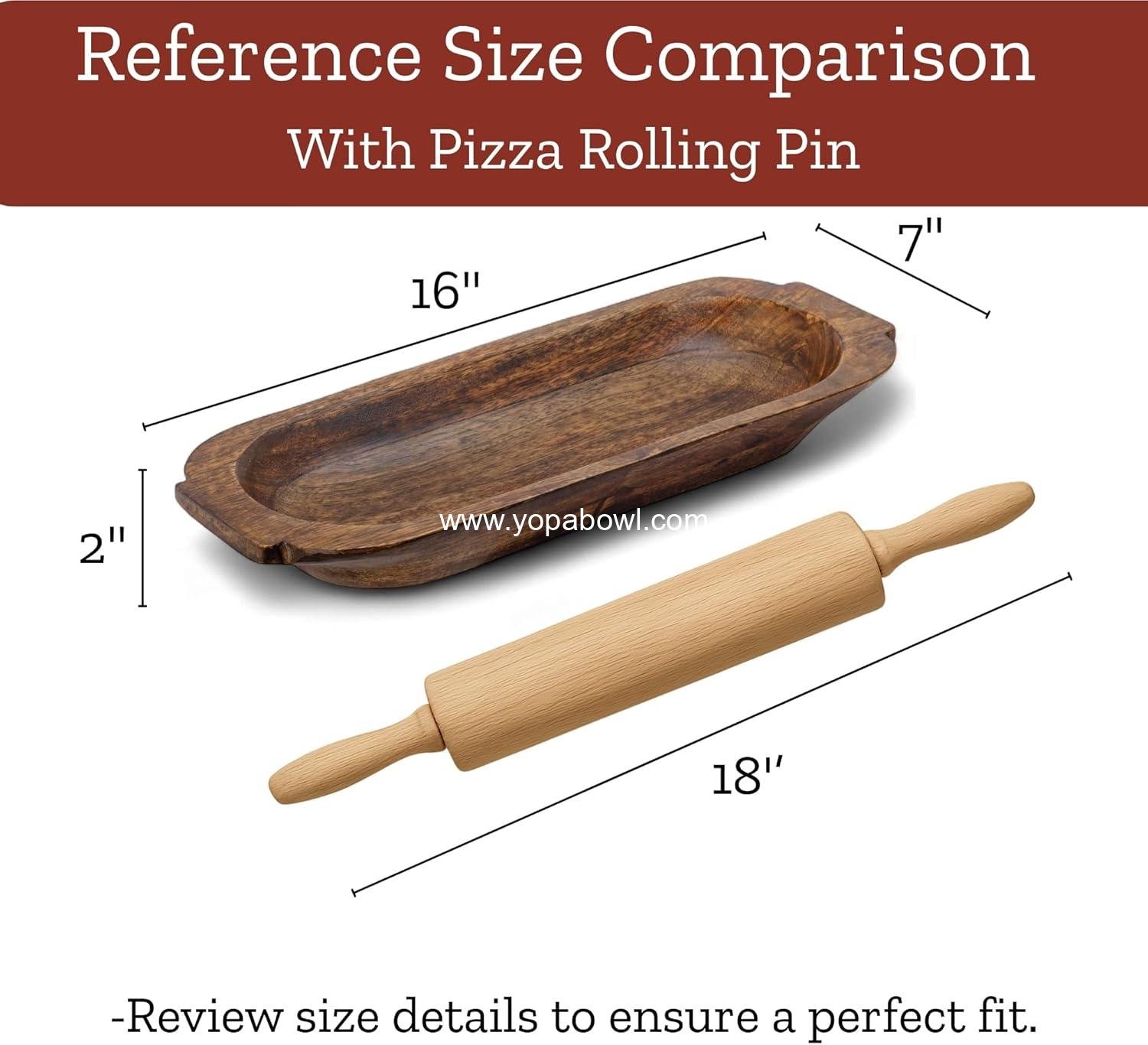 OEM 16'' Large Wooden Dough Bowl for Decor - Decorative Centerpiece Oval Rustic Bowl for Table | Handmade Long Wood Bowl for Thanksgiving, Christmas, Festivals - Wholesale Factory OEM 16'' Large Wooden Dough Bowl for Decor - Decorative Centerpiece Oval Rustic Bowl for Table | Handmade Long Wood Bowl for Thanksgiving, Christmas, Festivals - Wholesale Factory