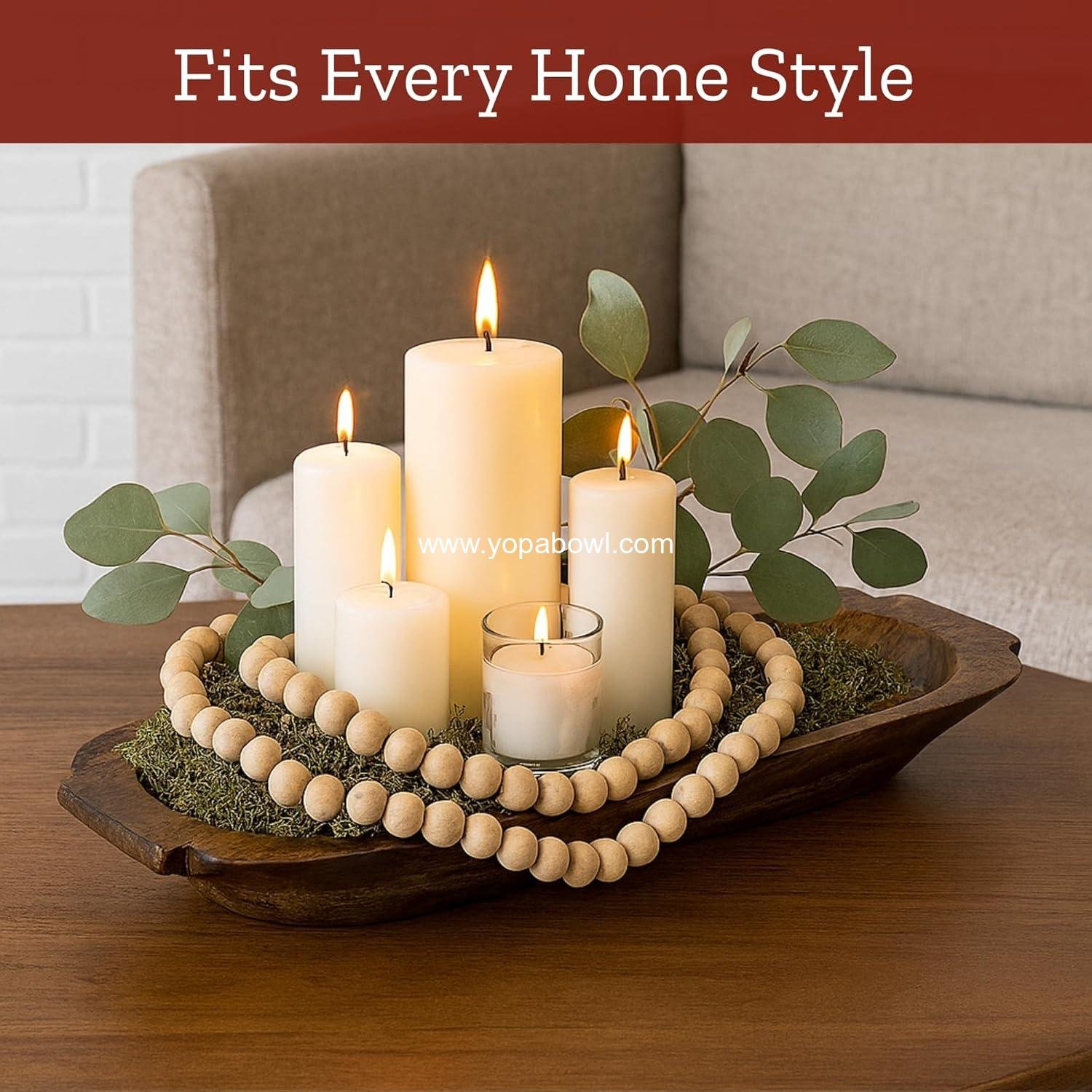 OEM 16'' Large Wooden Dough Bowl for Decor - Decorative Centerpiece Oval Rustic Bowl for Table | Handmade Long Wood Bowl for Thanksgiving, Christmas, Festivals - Wholesale Factory OEM 16'' Large Wooden Dough Bowl for Decor - Decorative Centerpiece Oval Rustic Bowl for Table | Handmade Long Wood Bowl for Thanksgiving, Christmas, Festivals - Wholesale Factory