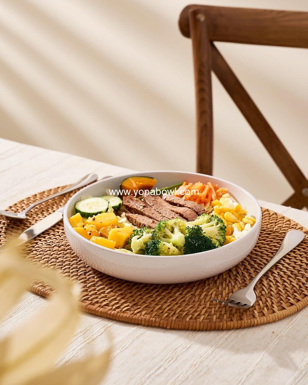 OEM 33 oz Pasta and Salad Bowl Set of 4 - Perfect for Housewarming, Thanksgiving, Christmas, White - Wholesale Factory OEM 33 oz Pasta and Salad Bowl Set of 4 - Perfect for Housewarming, Thanksgiving, Christmas, White - Wholesale Factory