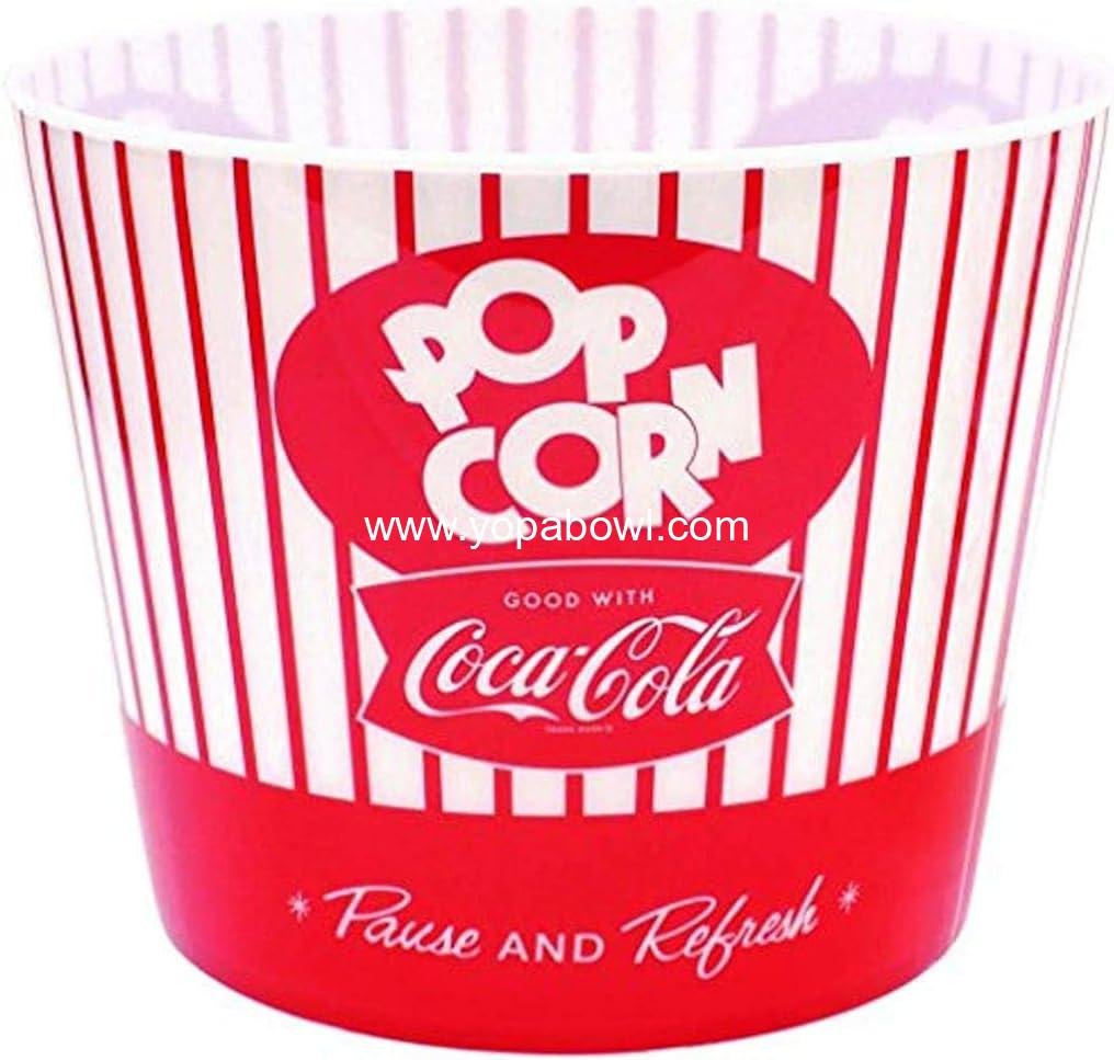 Tablecraft Coca-Cola Popcorn/Snack Bucket"Pause & Refresh" (CC400), Red