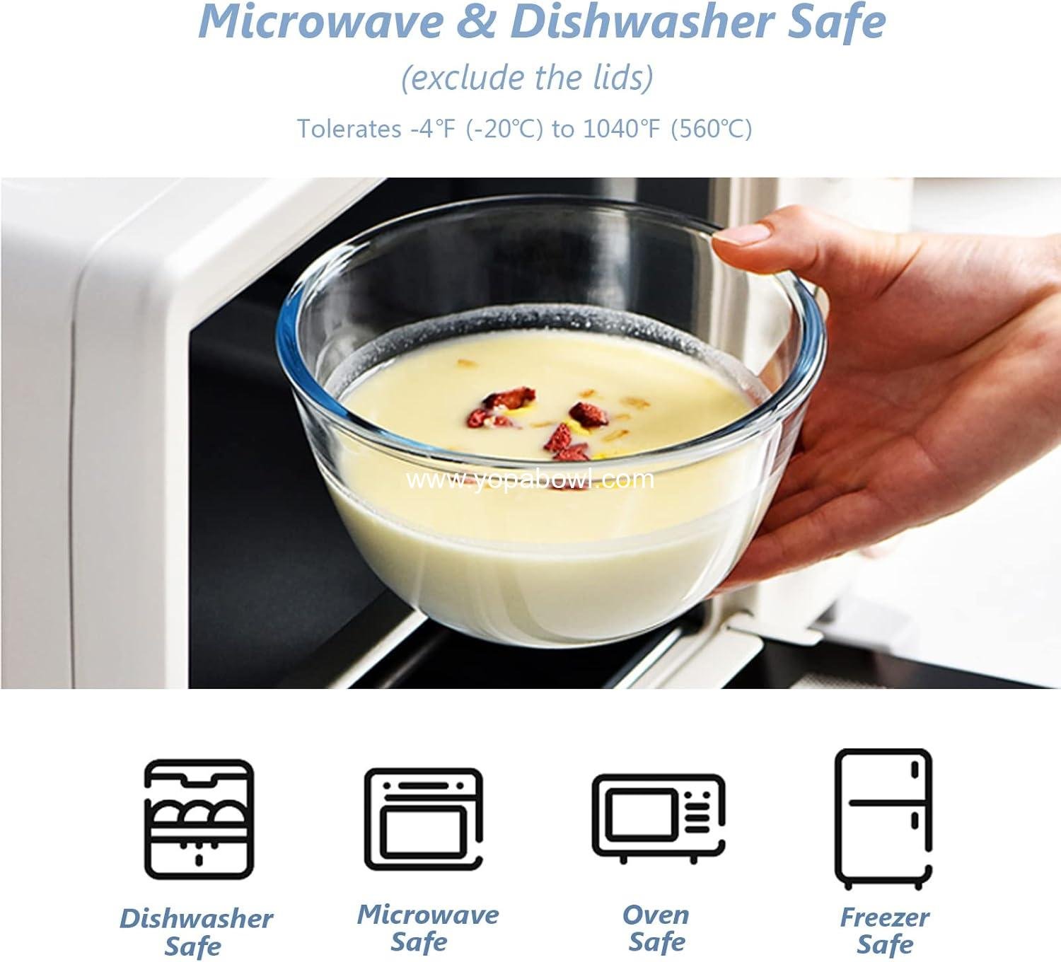 Wholesale Glass Mixing Bowls Set with Lids (4.5QT, 2.7QT, 1.1QT) - Large Salad Bowls, Space-Saving Nesting Storage for Cooking, Baking, Prepping, Dishwasher Safe - Factory Wholesale Glass Mixing Bowls Set with Lids (4.5QT, 2.7QT, 1.1QT) - Large Salad Bowls, Space-Saving Nesting Storage for Cooking, Baking, Prepping, Dishwasher Safe - Factory