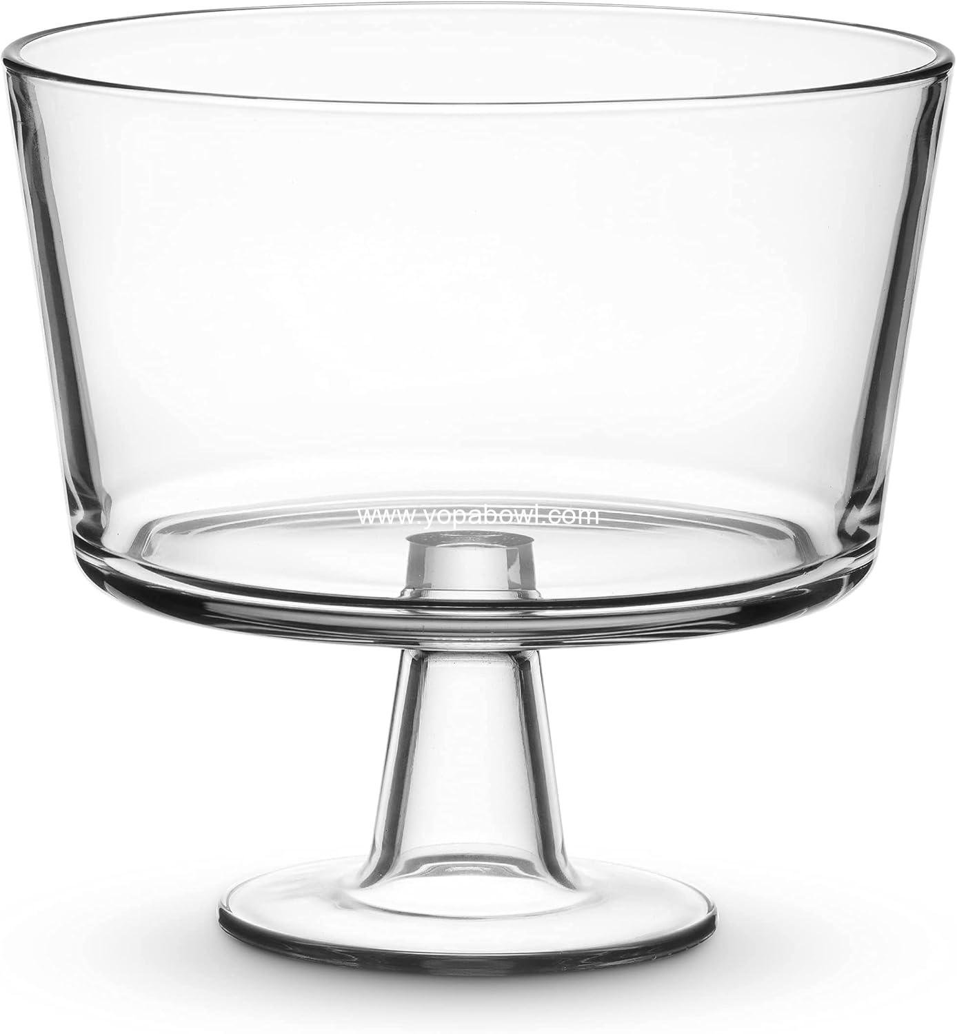 Wholesale Crystal Glass Footed Trifle Bowl, Fruit Bowl, Dessert Display Cake Stand -  Perfect for Events, Factory