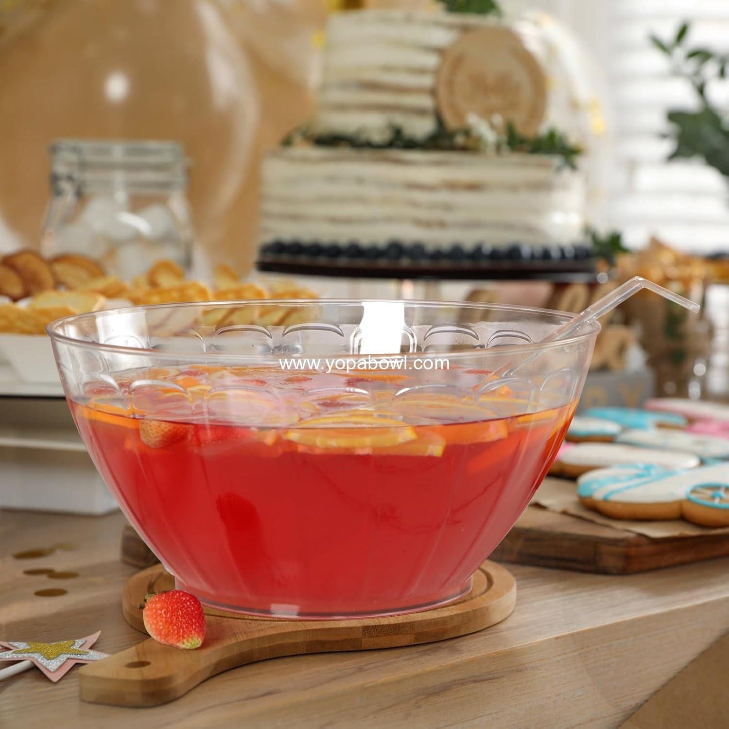 Wholesale 1.8 Gallon Clear Punch Bowl with Ladle – Large Serving Bowl for Parties, Salad, Snacks, Candy Factory Wholesale 1.8 Gallon Clear Punch Bowl with Ladle – Large Serving Bowl for Parties, Salad, Snacks, Candy Factory