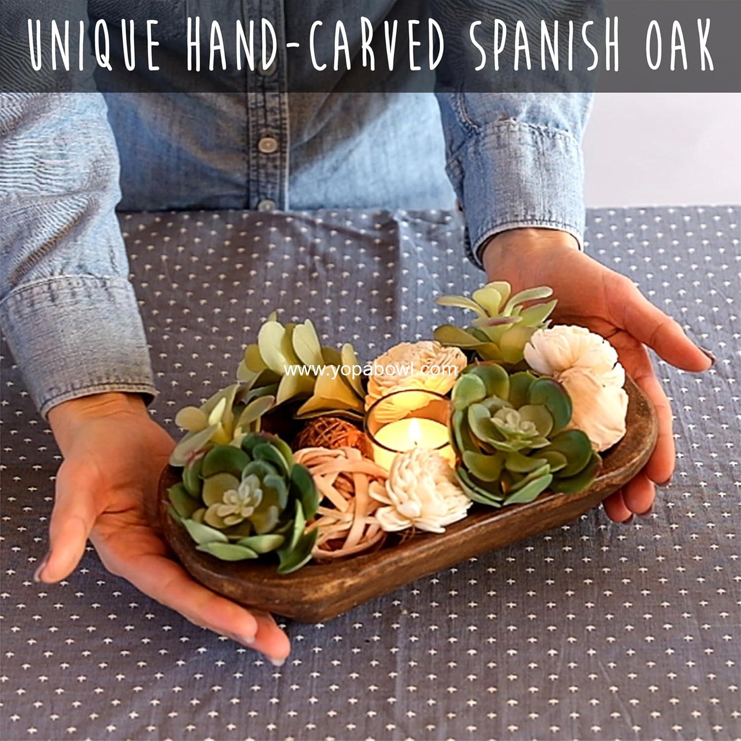 Wholesale Handcrafted Wooden Dough Bowl - 10 Inch Decorative Centerpiece Bowl for Home Decor, Table Display, OEM Wholesale Handcrafted Wooden Dough Bowl - 10 Inch Decorative Centerpiece Bowl for Home Decor, Table Display, OEM