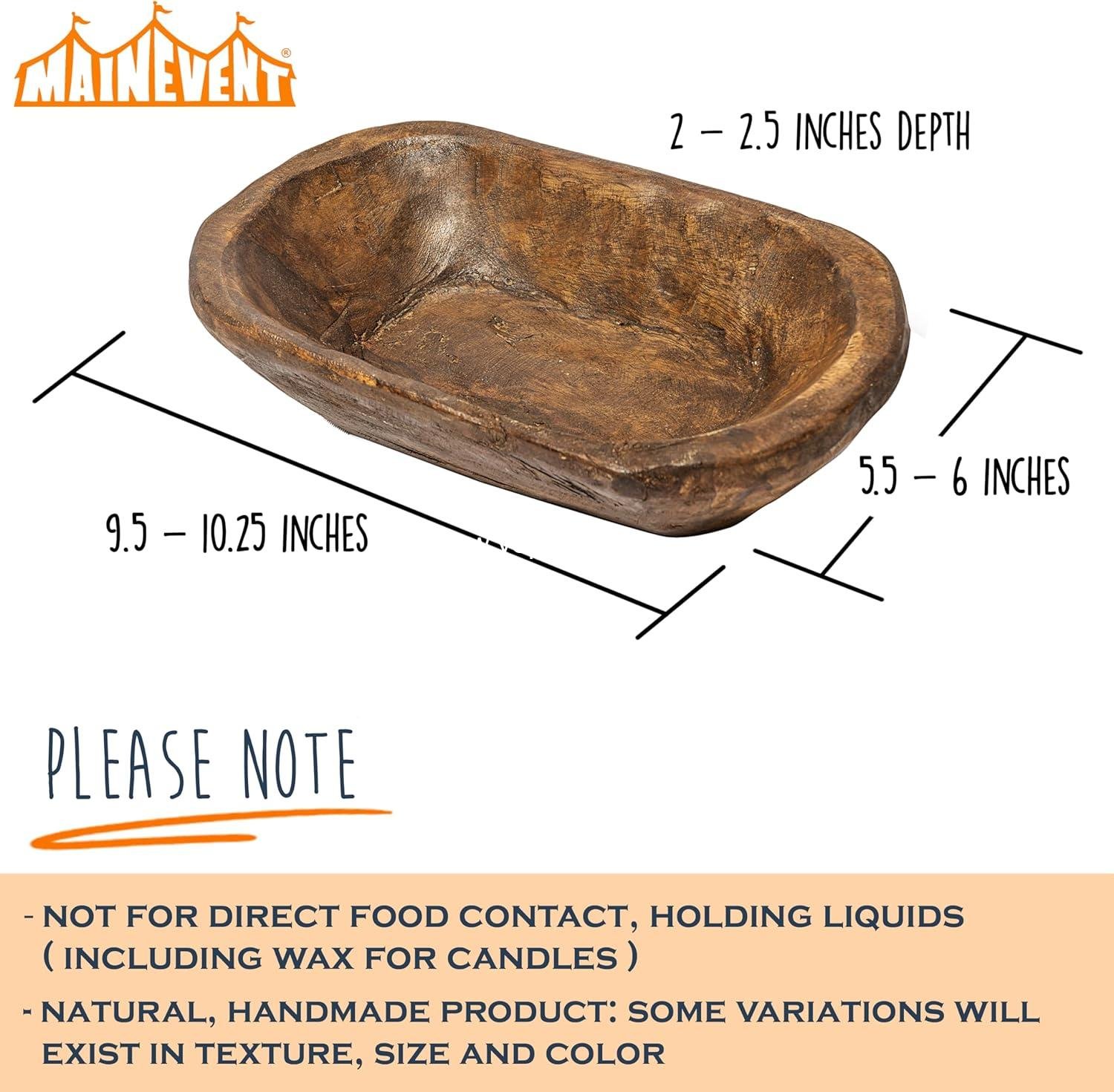 Wholesale Handcrafted Wooden Dough Bowl - 10 Inch Decorative Centerpiece Bowl for Home Decor, Table Display, OEM Wholesale Handcrafted Wooden Dough Bowl - 10 Inch Decorative Centerpiece Bowl for Home Decor, Table Display, OEM