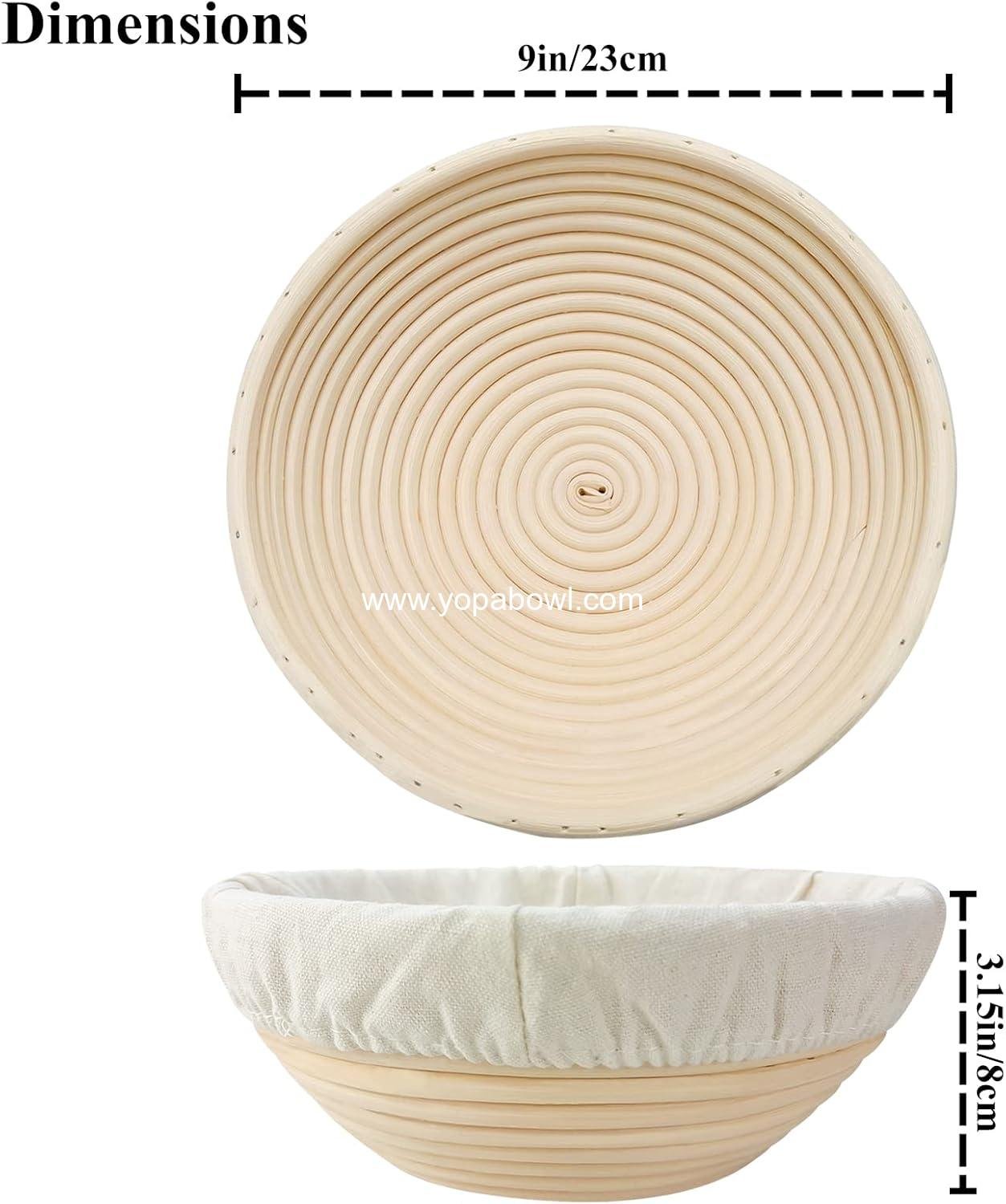 Wholesale 9 Inch Round Sourdough Proofing Basket Set of 2 for Artisan Bread Making for Professionals and Home Bakers Factory Wholesale 9 Inch Round Sourdough Proofing Basket Set of 2 for Artisan Bread Making for Professionals and Home Bakers Factory