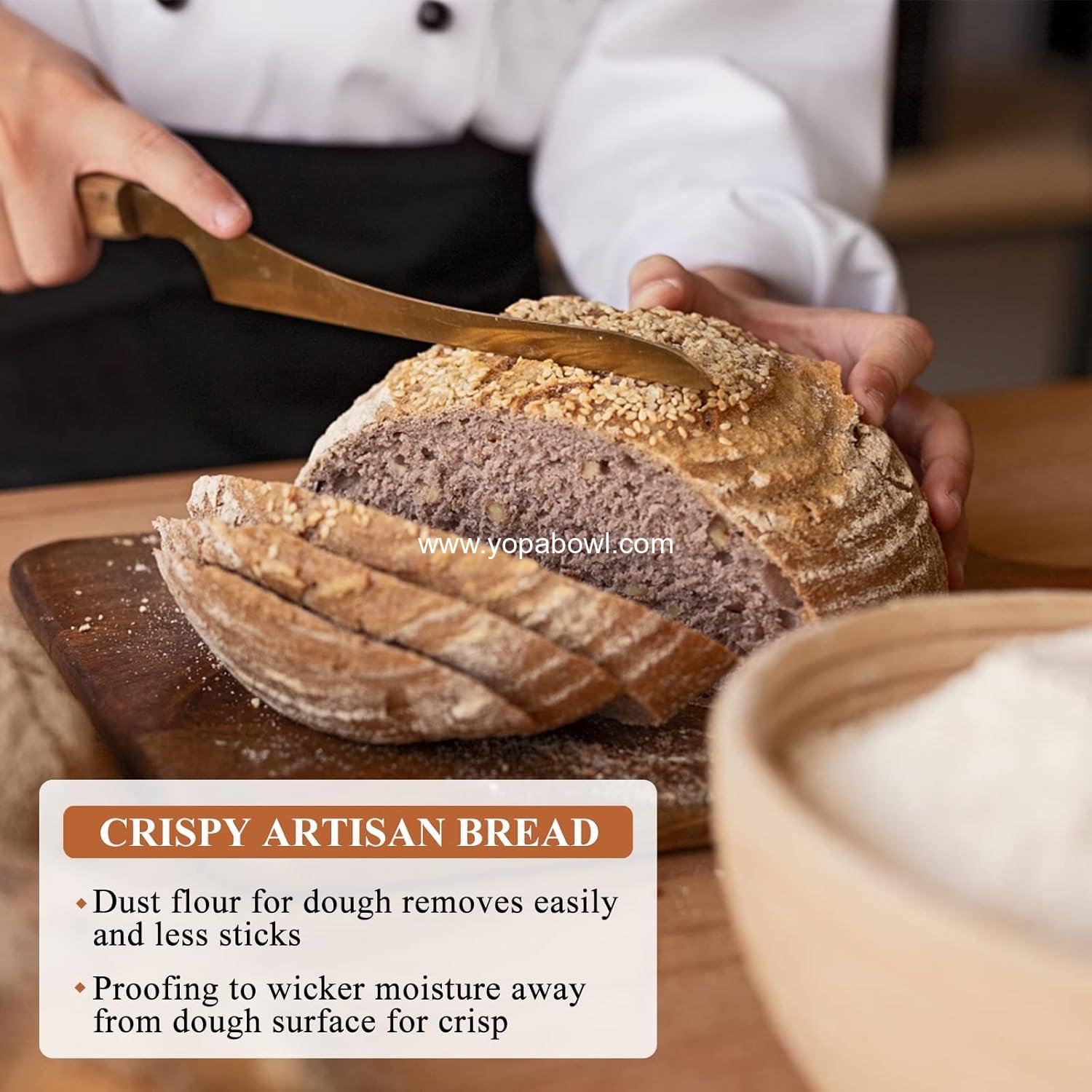 Wholesale 9 Inch Round Sourdough Proofing Basket Set of 2 for Artisan Bread Making for Professionals and Home Bakers Factory Wholesale 9 Inch Round Sourdough Proofing Basket Set of 2 for Artisan Bread Making for Professionals and Home Bakers Factory