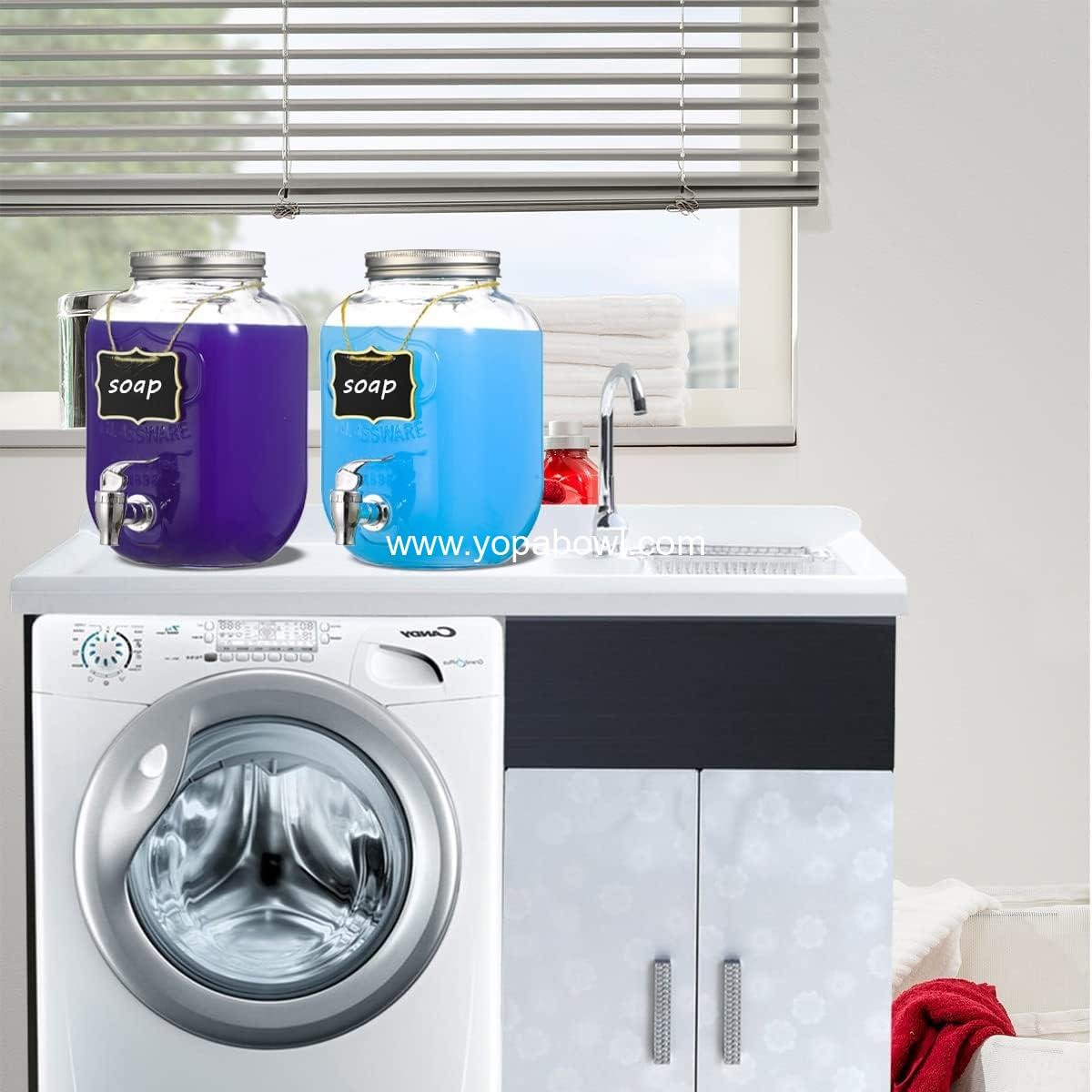 Wholesale 1 Gallon Glass Drink Dispenser Set, 2 Pack Beverage Dispenser with Fruit Infuser, Punch Bowls for Water and Juice, Easy Flow Spigot, Outdoor Use, Manufacturer Wholesale 1 Gallon Glass Drink Dispenser Set, 2 Pack Beverage Dispenser with Fruit Infuser, Punch Bowls for Water and Juice, Easy Flow Spigot, Outdoor Use, Manufacturer