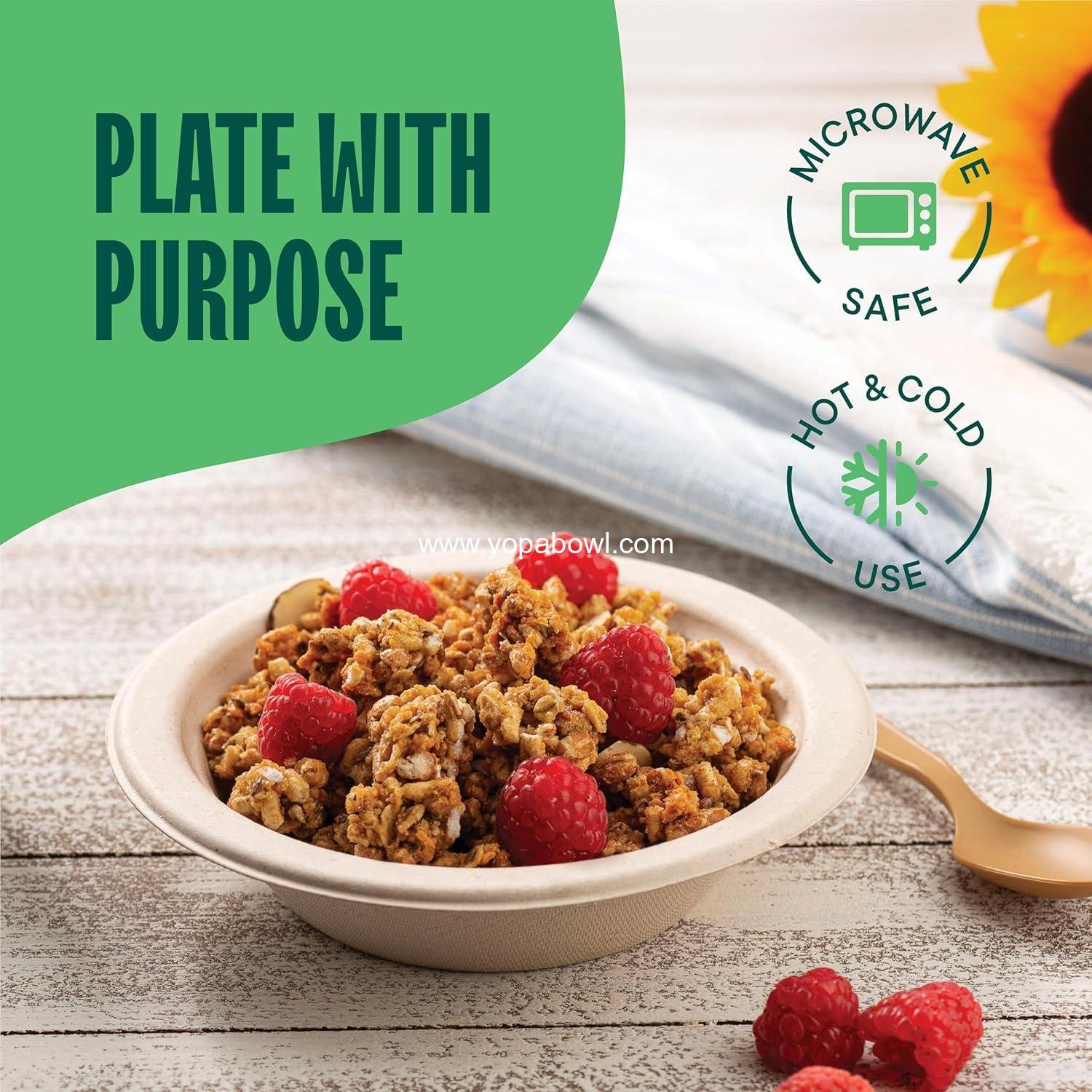 Wholesale 12 oz Compostable Disposable Soup Bowls - 125-Pack Heavy Duty Eco-Friendly Biodegradable Bagasse Hot Food Plates Natural Brown (BPI Certified, PFAS-Free) Manufacturer Wholesale 12 oz Compostable Disposable Soup Bowls - 125-Pack Heavy Duty Eco-Friendly Biodegradable Bagasse Hot Food Plates Natural Brown (BPI Certified, PFAS-Free) Manufacturer