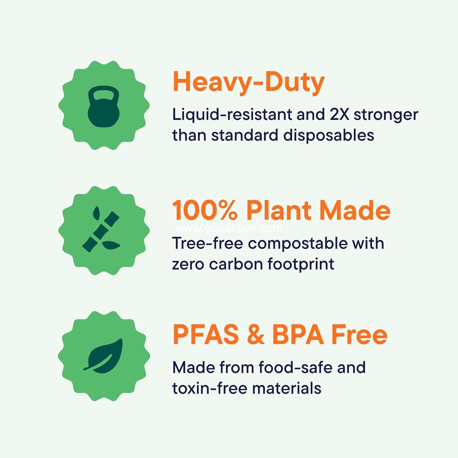 Wholesale 12 oz Compostable Disposable Soup Bowls - 125-Pack Heavy Duty Eco-Friendly Biodegradable Bagasse Hot Food Plates Natural Brown (BPI Certified, PFAS-Free) Manufacturer Wholesale 12 oz Compostable Disposable Soup Bowls - 125-Pack Heavy Duty Eco-Friendly Biodegradable Bagasse Hot Food Plates Natural Brown (BPI Certified, PFAS-Free) Manufacturer