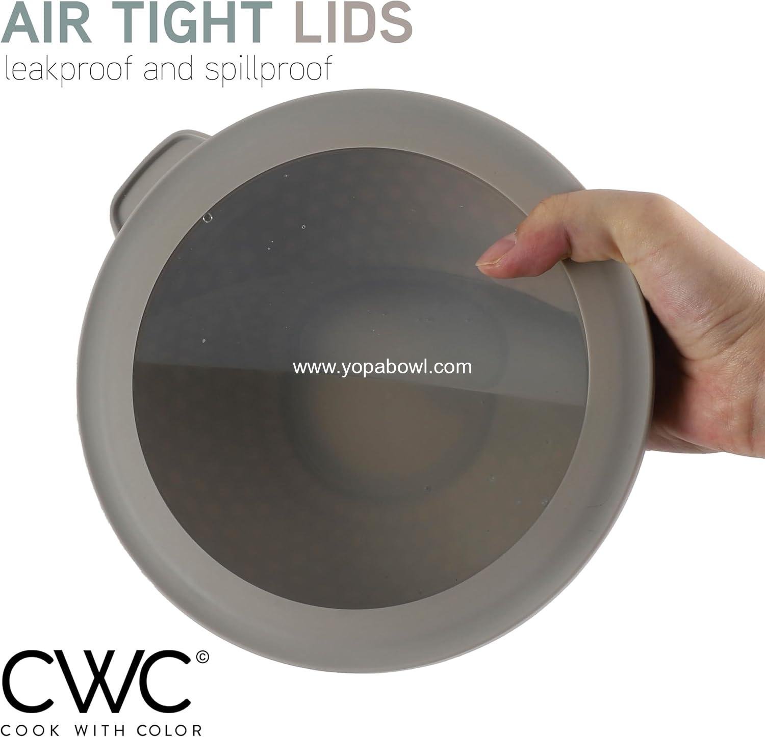 OEM 12 Piece Plastic Nesting Mixing Bowls Set with Lids - Includes 6 Prep Bowls and 6 Lids, Non-Slip Bottom, Embossed Design, Microwave Safe (Mint) - Factory OEM 12 Piece Plastic Nesting Mixing Bowls Set with Lids - Includes 6 Prep Bowls and 6 Lids, Non-Slip Bottom, Embossed Design, Microwave Safe (Mint) - Factory