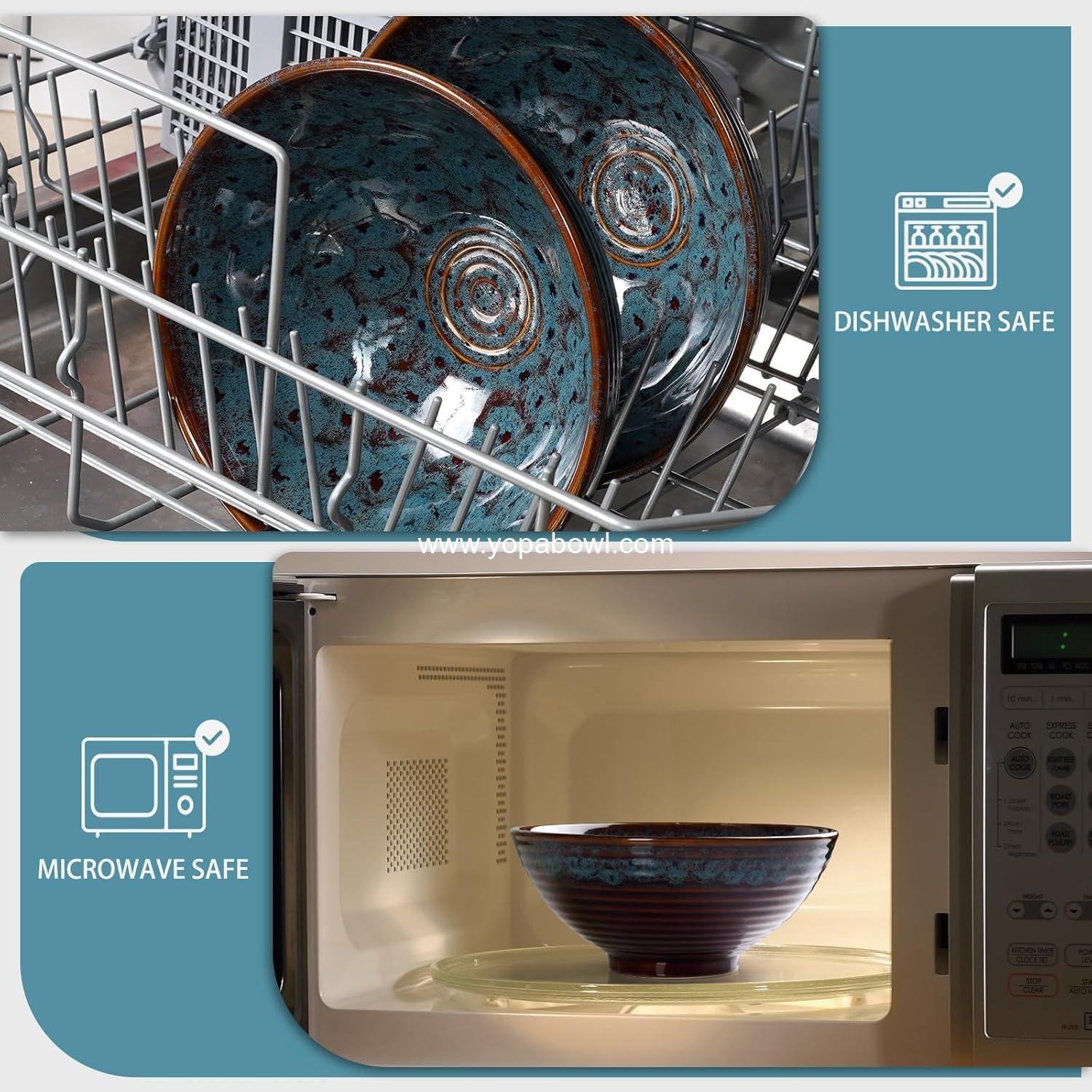 Wholesale 8 Inch Ceramic Ramen Bowl Set of 2 - Pho Bowls for Noodles, Udon, Soup with Spoons and Chopsticks (Peacock Tail) Factory Wholesale 8 Inch Ceramic Ramen Bowl Set of 2 - Pho Bowls for Noodles, Udon, Soup with Spoons and Chopsticks (Peacock Tail) Factory