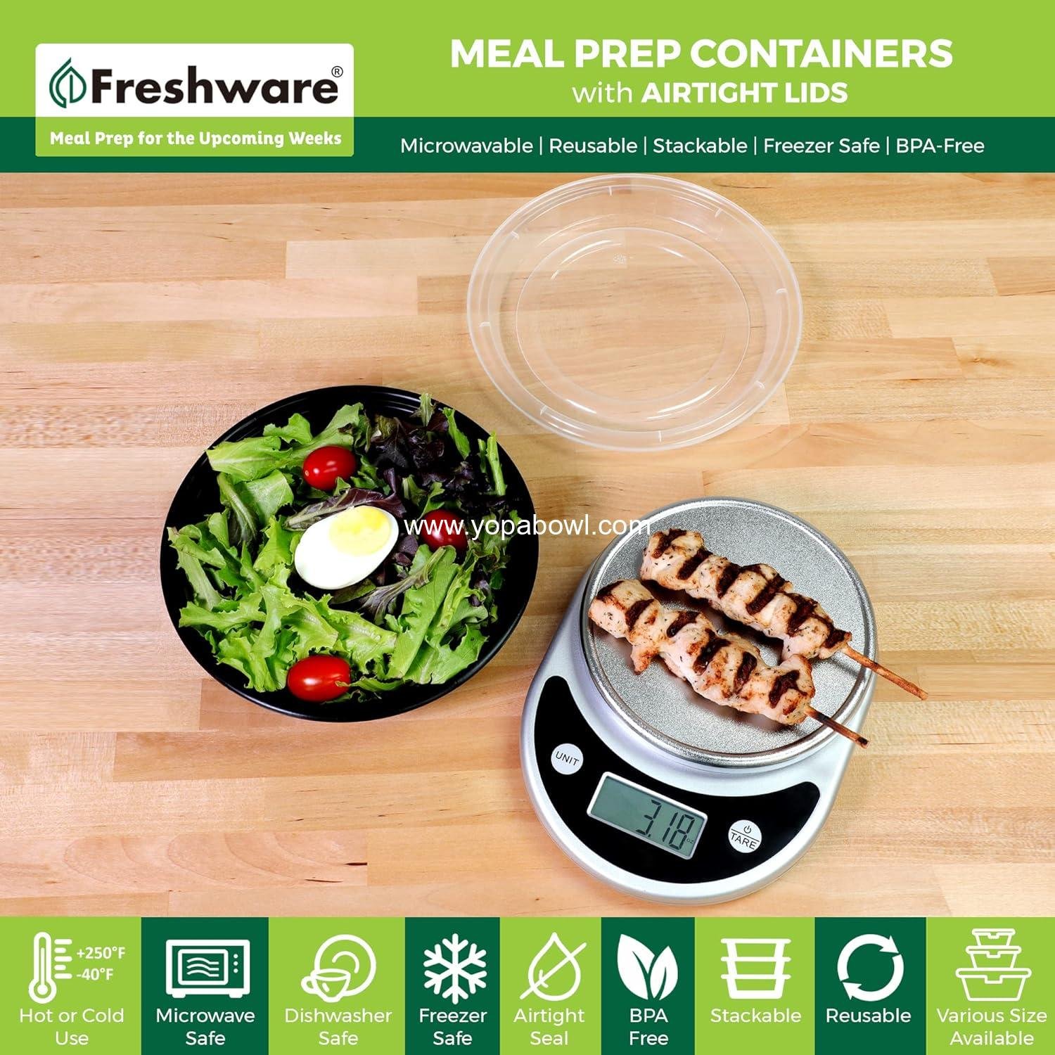 Wholesale Meal Prep Bowl Containers [30 Pack] Plastic Bowls with Lids for Soup, Salad, and Food Storage, BPA Free, Stackable, 28 oz, Microwave/Dishwasher/Freezer Safe, Lunch Boxes Factory