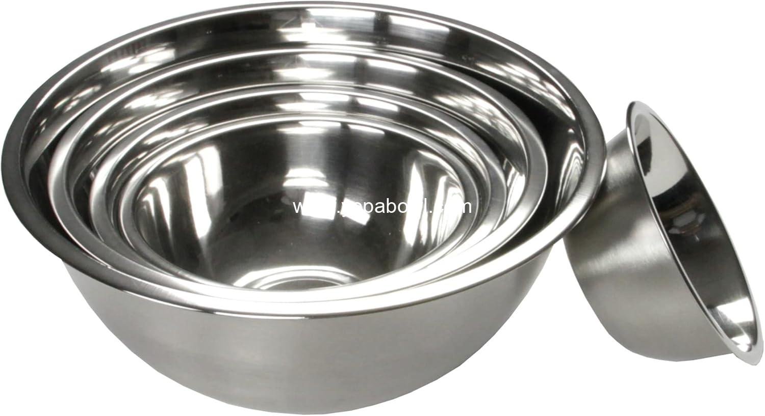 Wholesale Brushed Mixing Bowl, 8 Quart, Stainless Steel - Factory