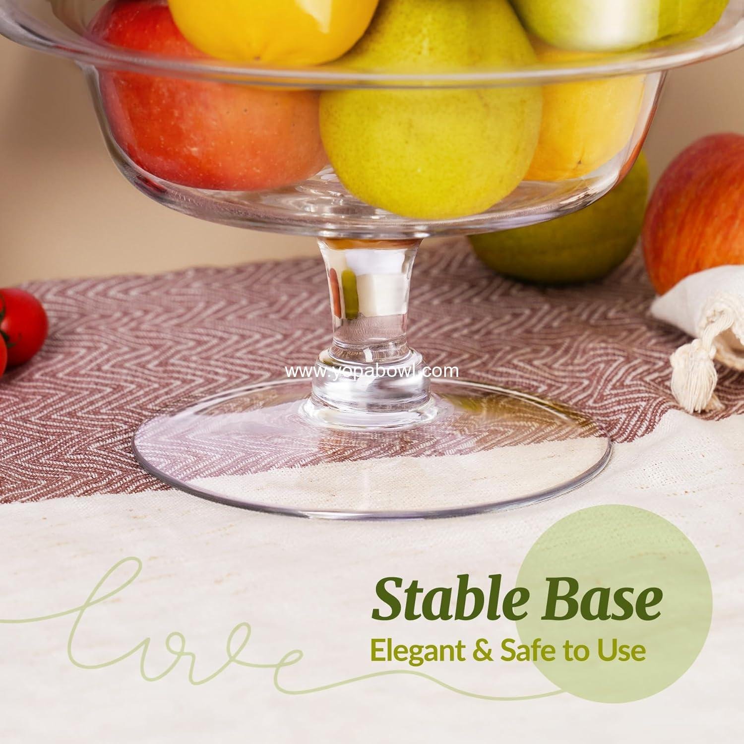 Wholesale 110OZ Clear Glass Trifle Bowl for Layered Desserts, Jellies, Salads, Cold Dishes, Fruit Bowls, and Martini-Inspired Decorative Centerpiece for Family Gatherings and Parties Factory