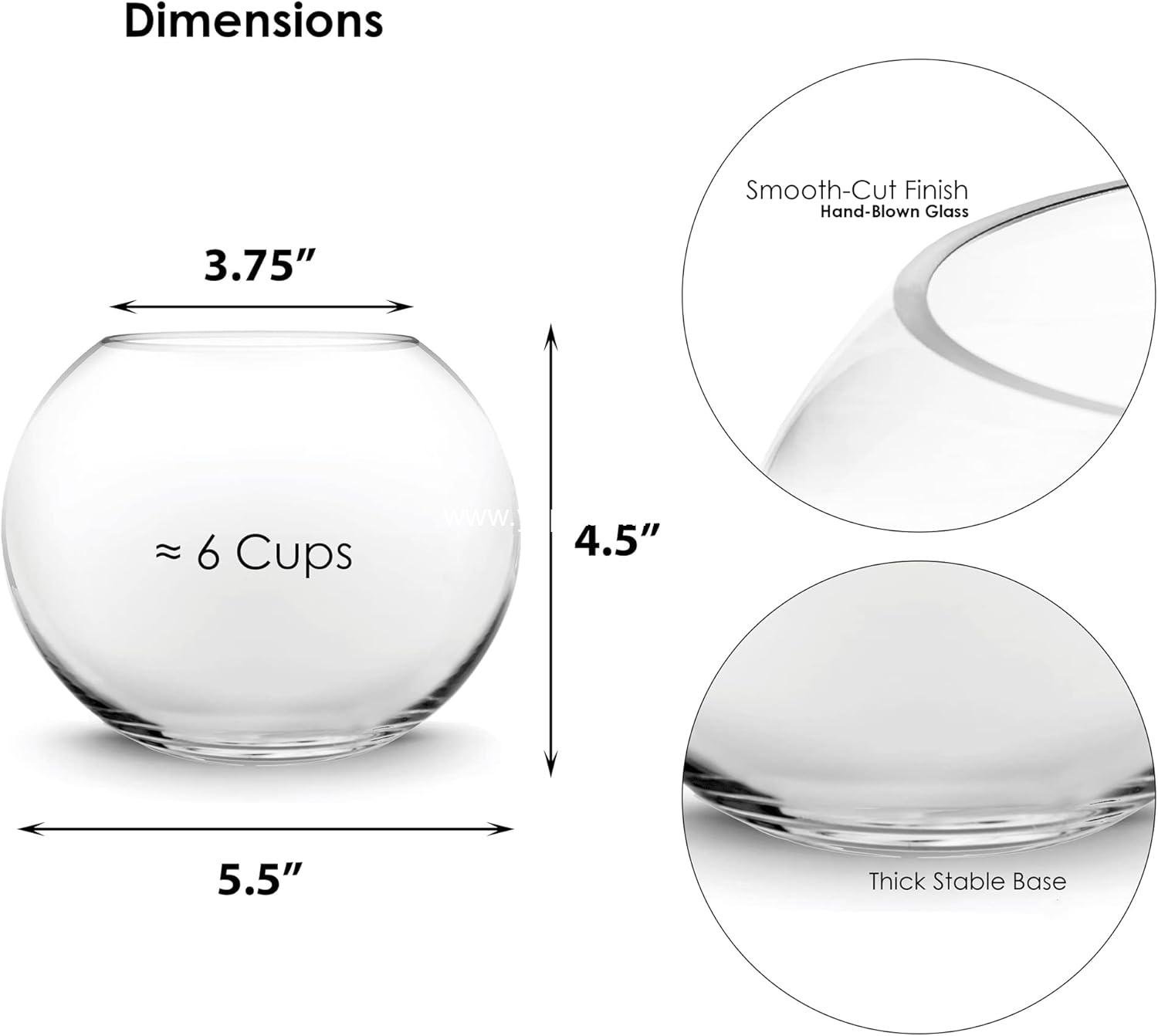Wholesale Small Glass Bubble Vase (H-4.5 Wholesale Small Glass Bubble Vase (H-4.5