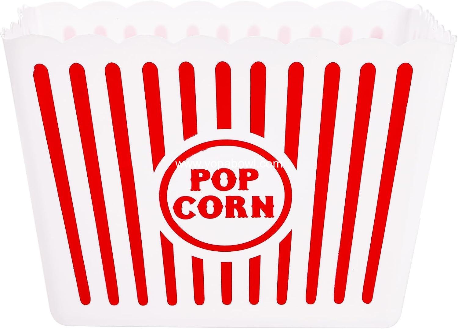Wholesale Reusable 6 Pack Plastic Popcorn Buckets, Large 9