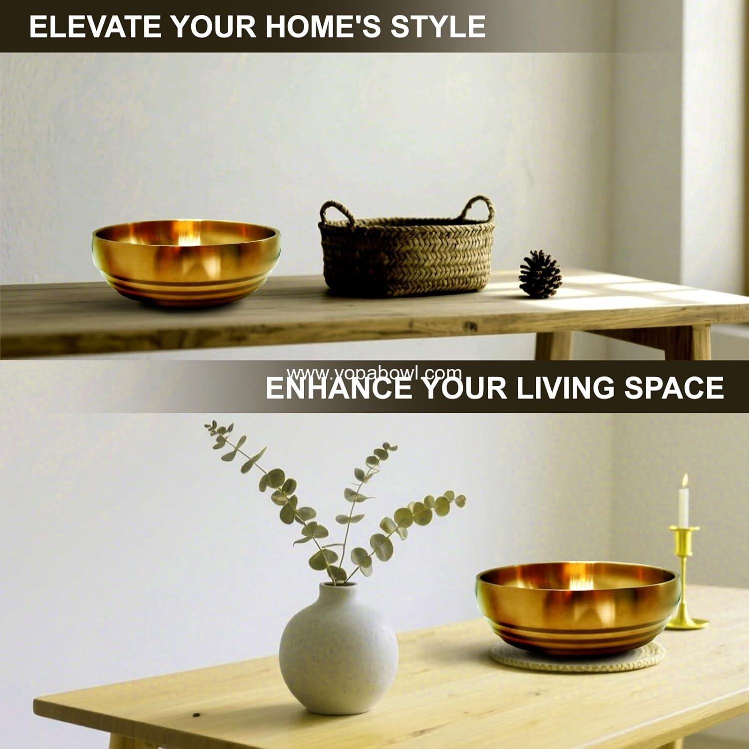 Wholesale 7.4 Inch Gold Decorative Bowl - Modern Fruit Bowl for Kitchen Counter, Key Catch-All, Entryway Table Centerpiece, Stylish Golden Finish Factory Wholesale 7.4 Inch Gold Decorative Bowl - Modern Fruit Bowl for Kitchen Counter, Key Catch-All, Entryway Table Centerpiece, Stylish Golden Finish Factory